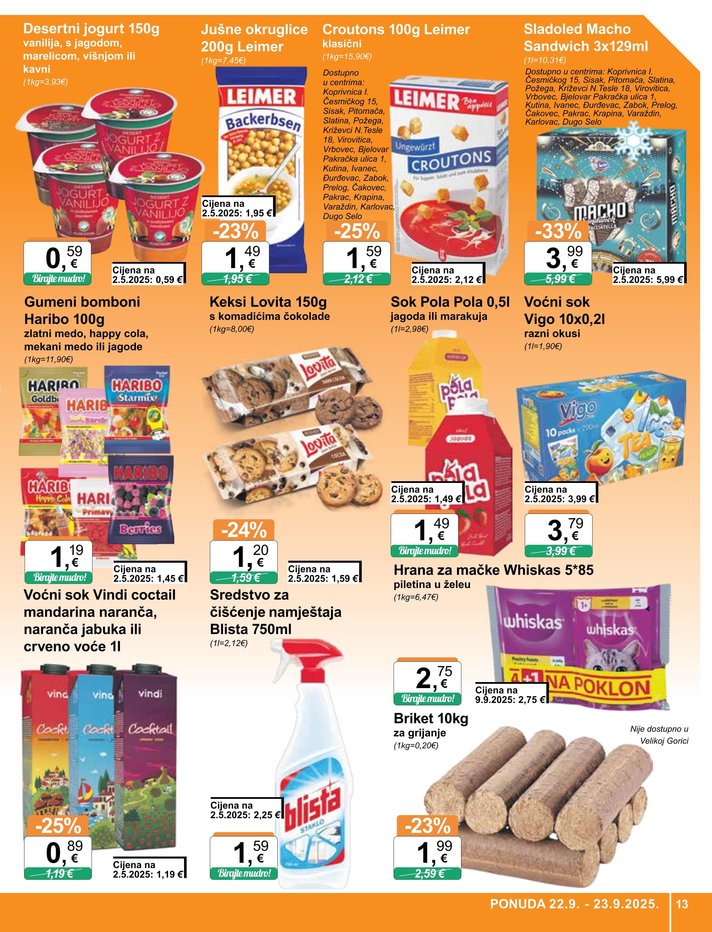 Page from catalog: Široka potrošnja