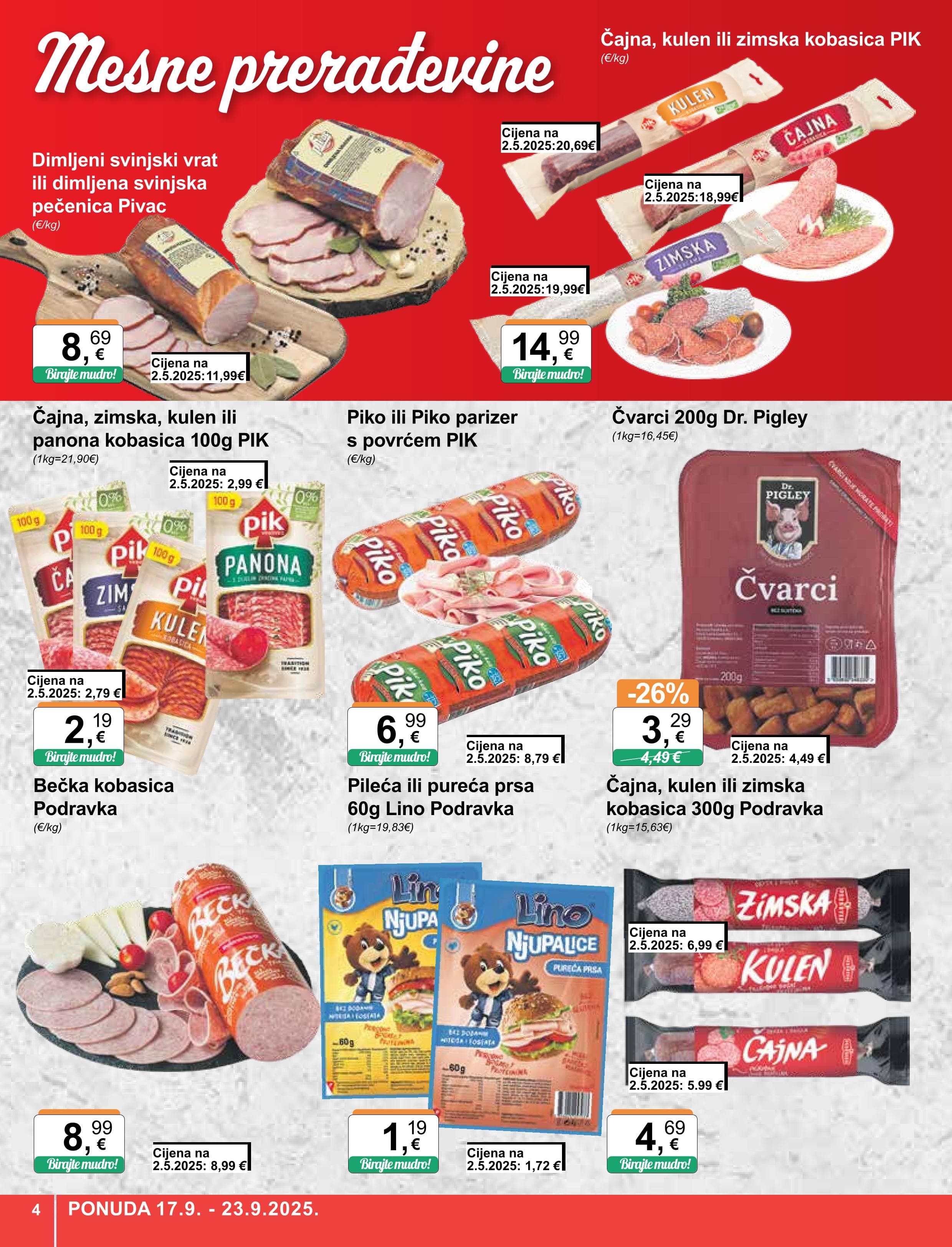 Page from catalog: Široka potrošnja