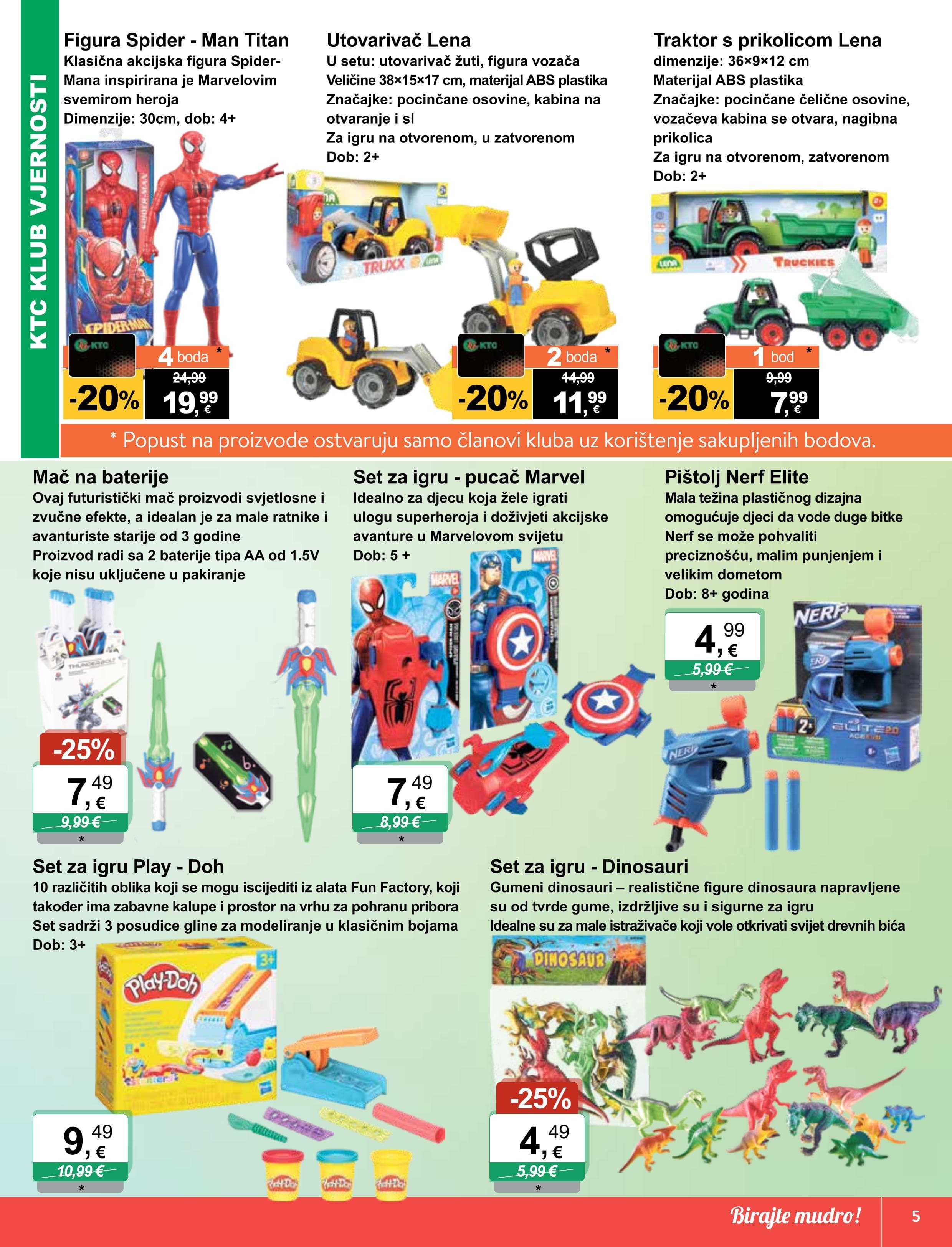 Page from catalog: Igračke i tekstil
