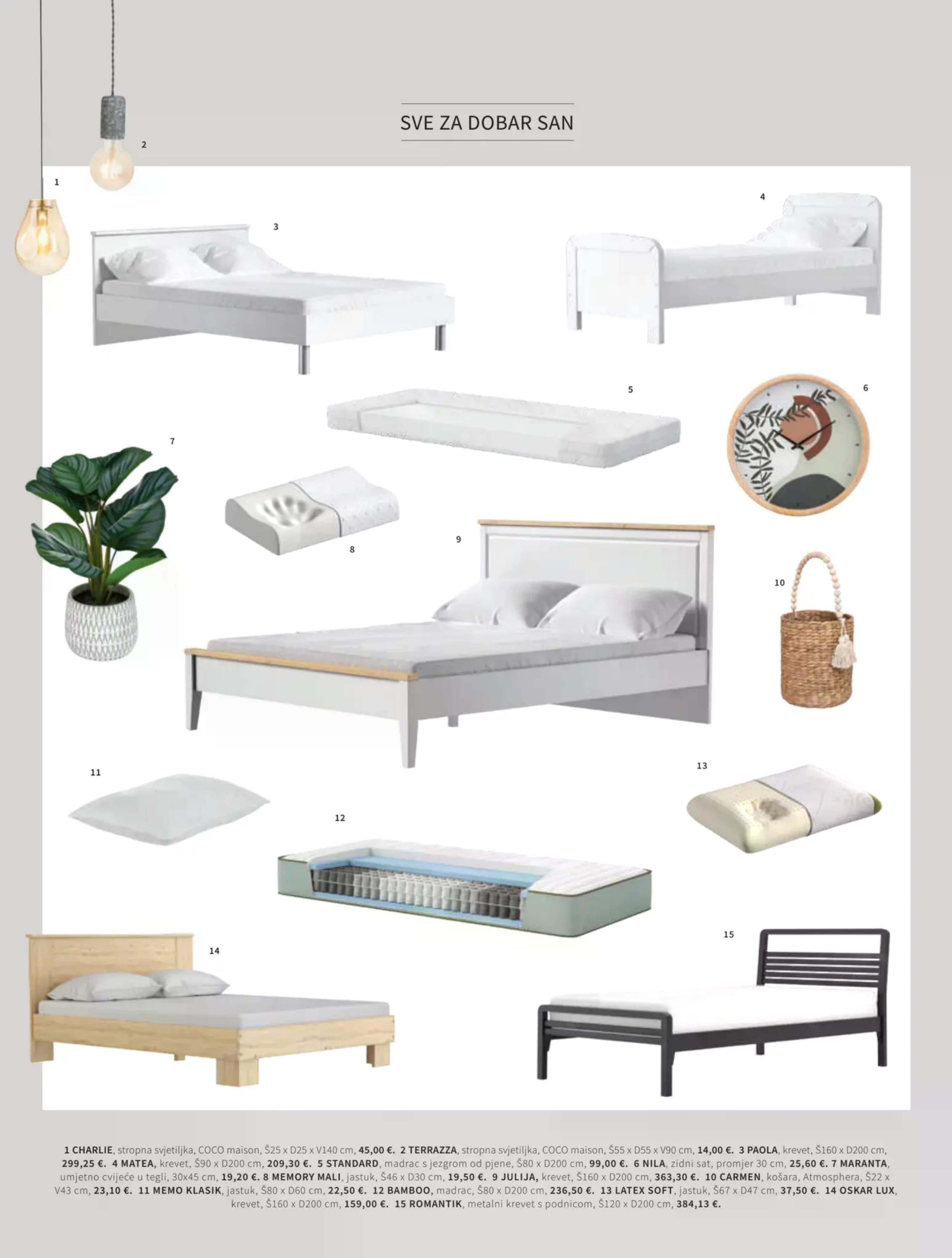 Page from catalog: Spavanje