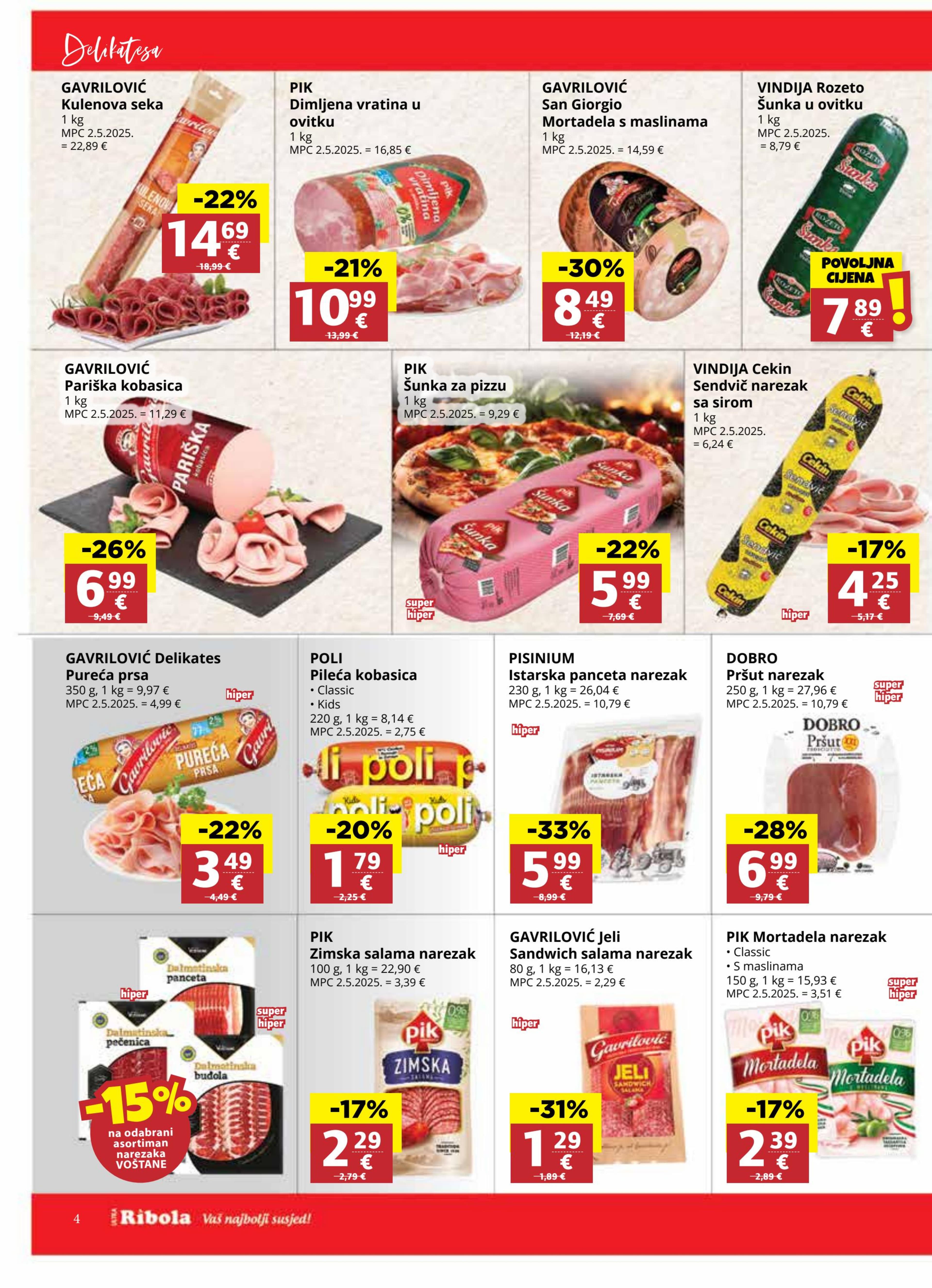 Page from catalog: Akcijska ponuda