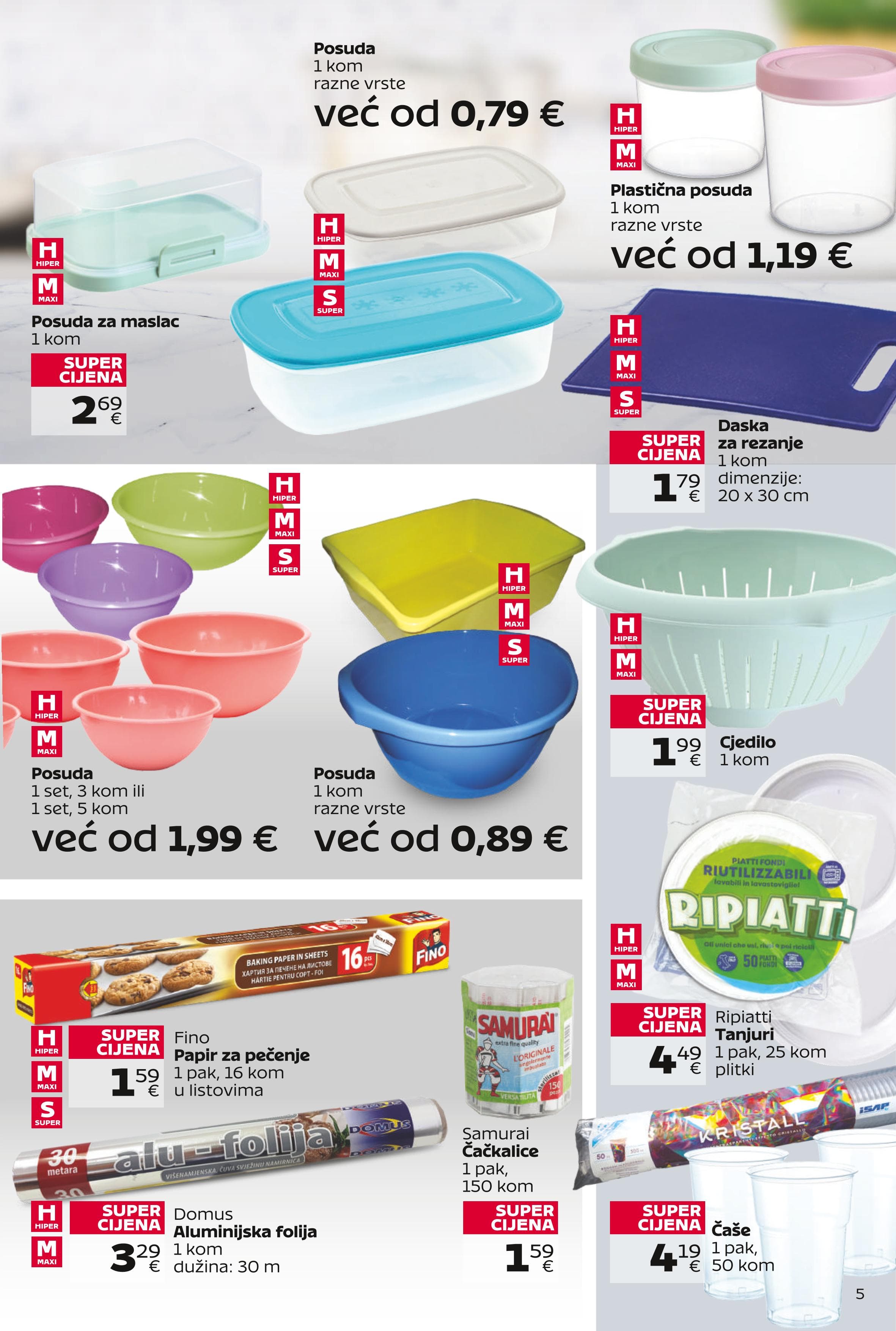 Page from catalog: Super ponuda za domaćinstvo