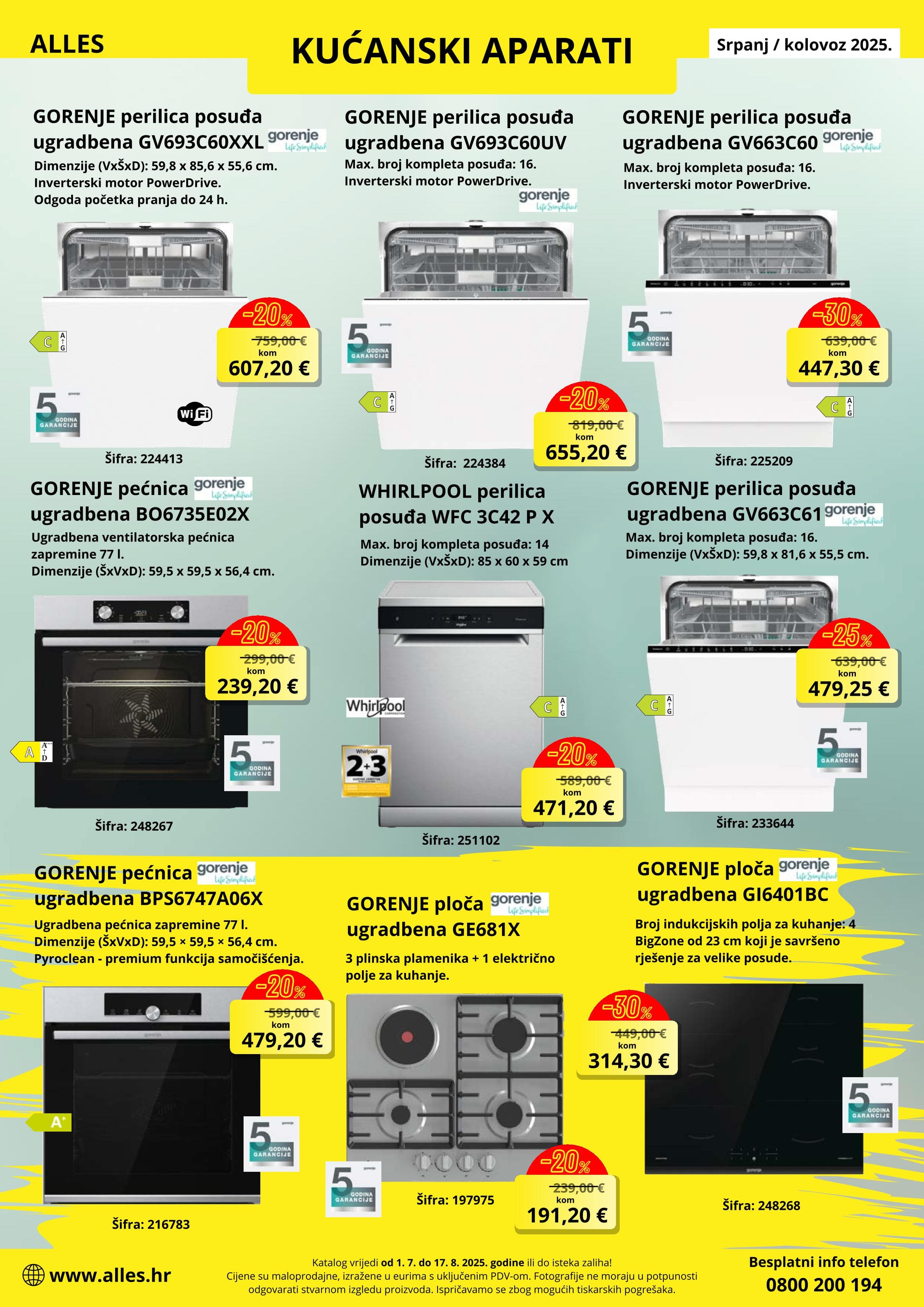 Page from catalog: Srpanj-Kolovoz
