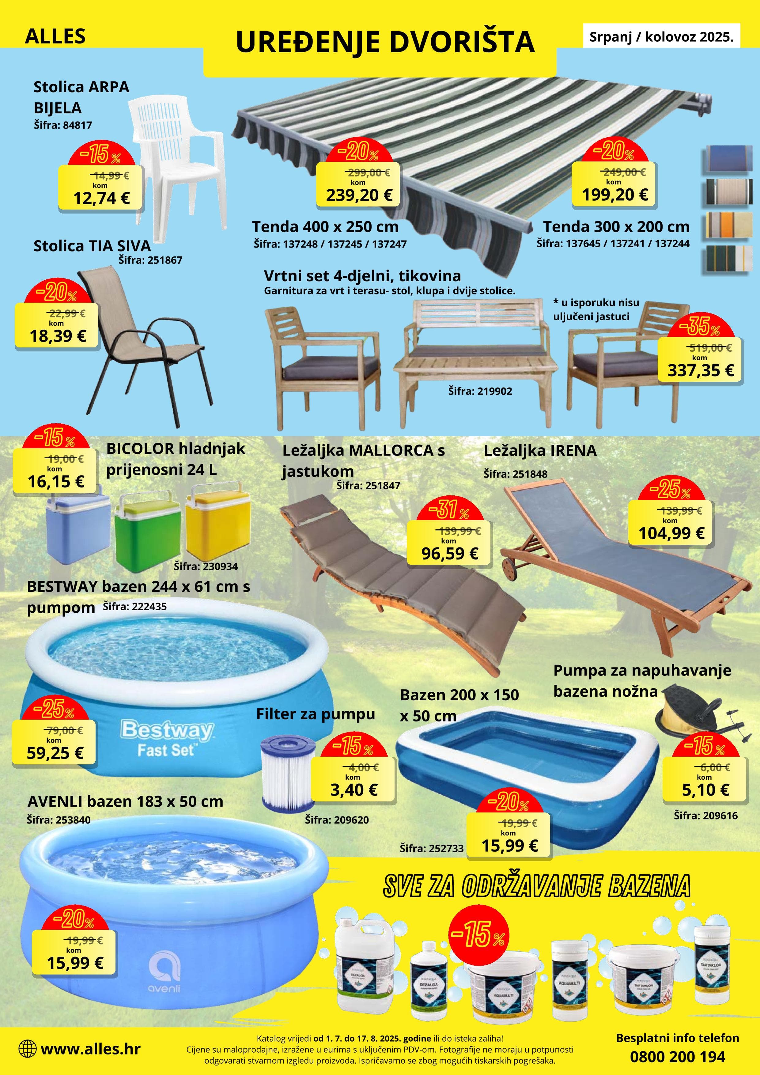 Page from catalog: Srpanj-Kolovoz