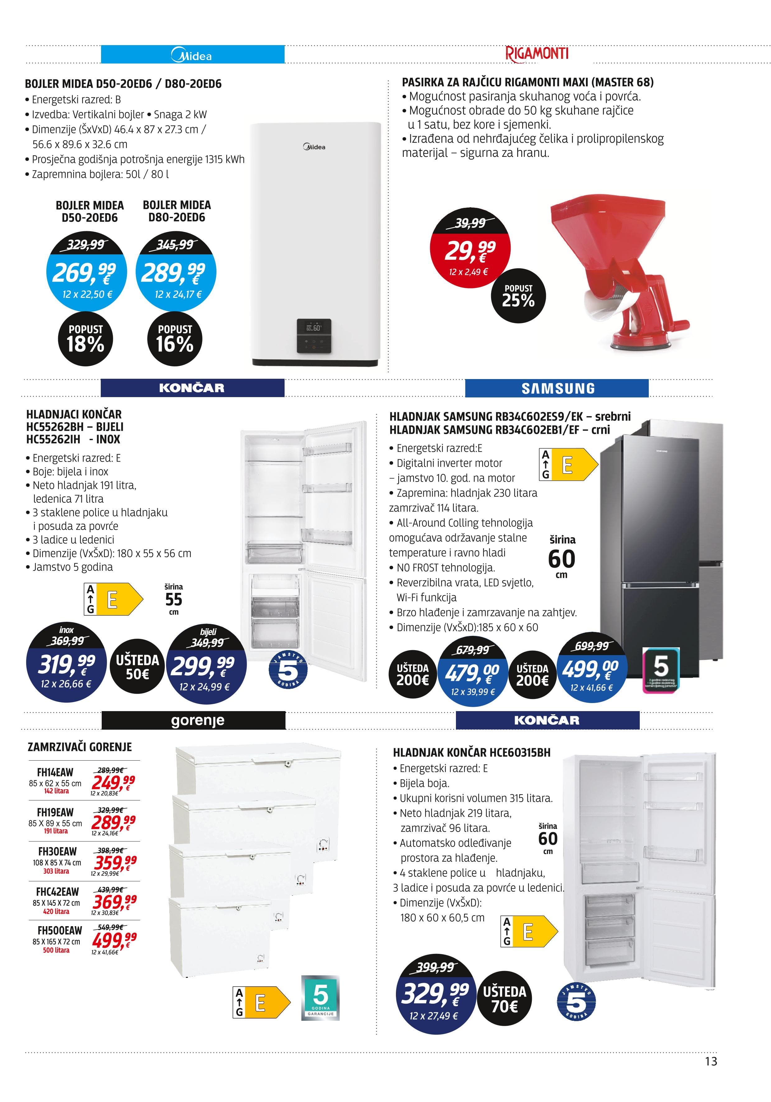 Page from catalog: Akcijska ponuda