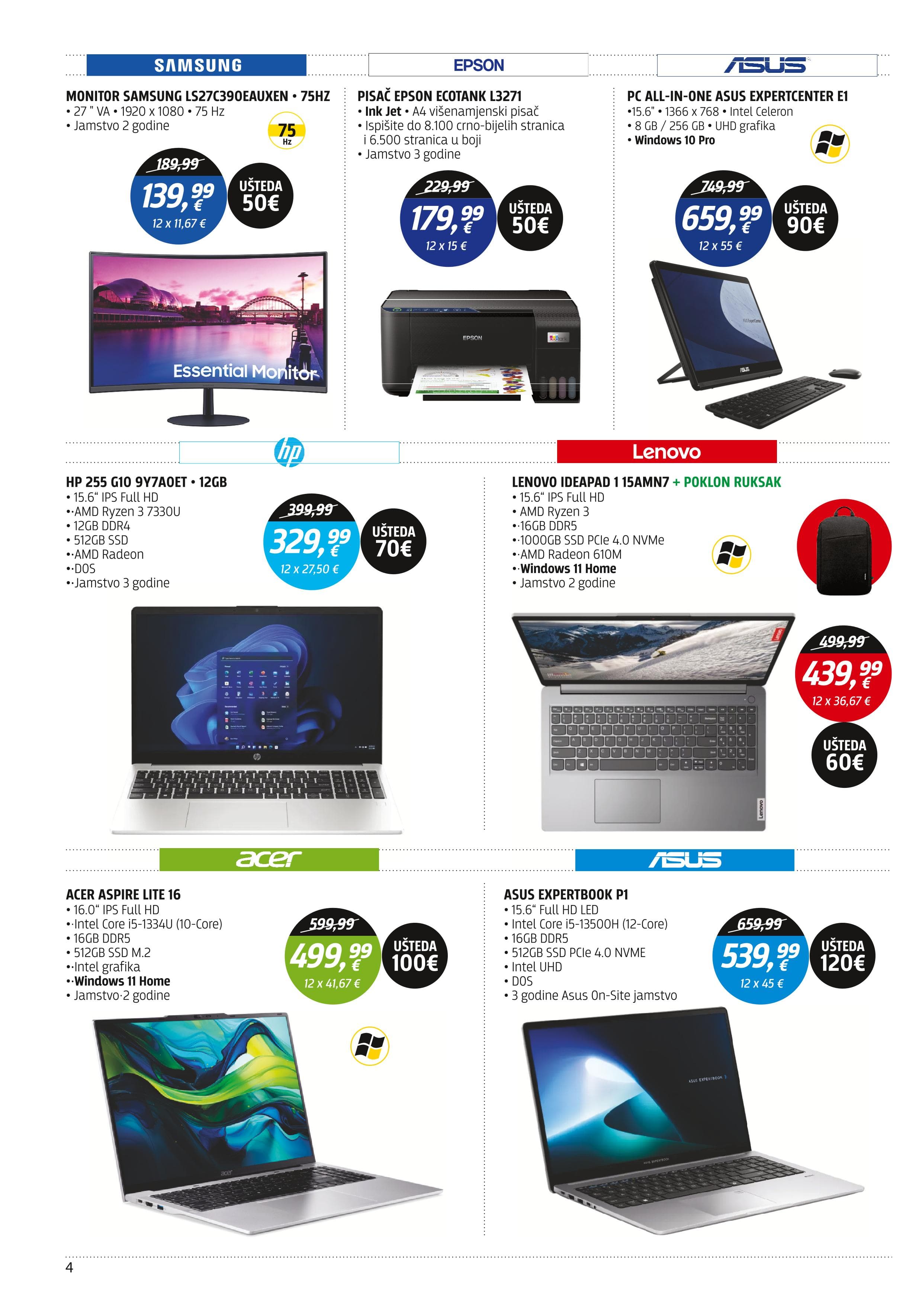 Page from catalog: Akcijska ponuda