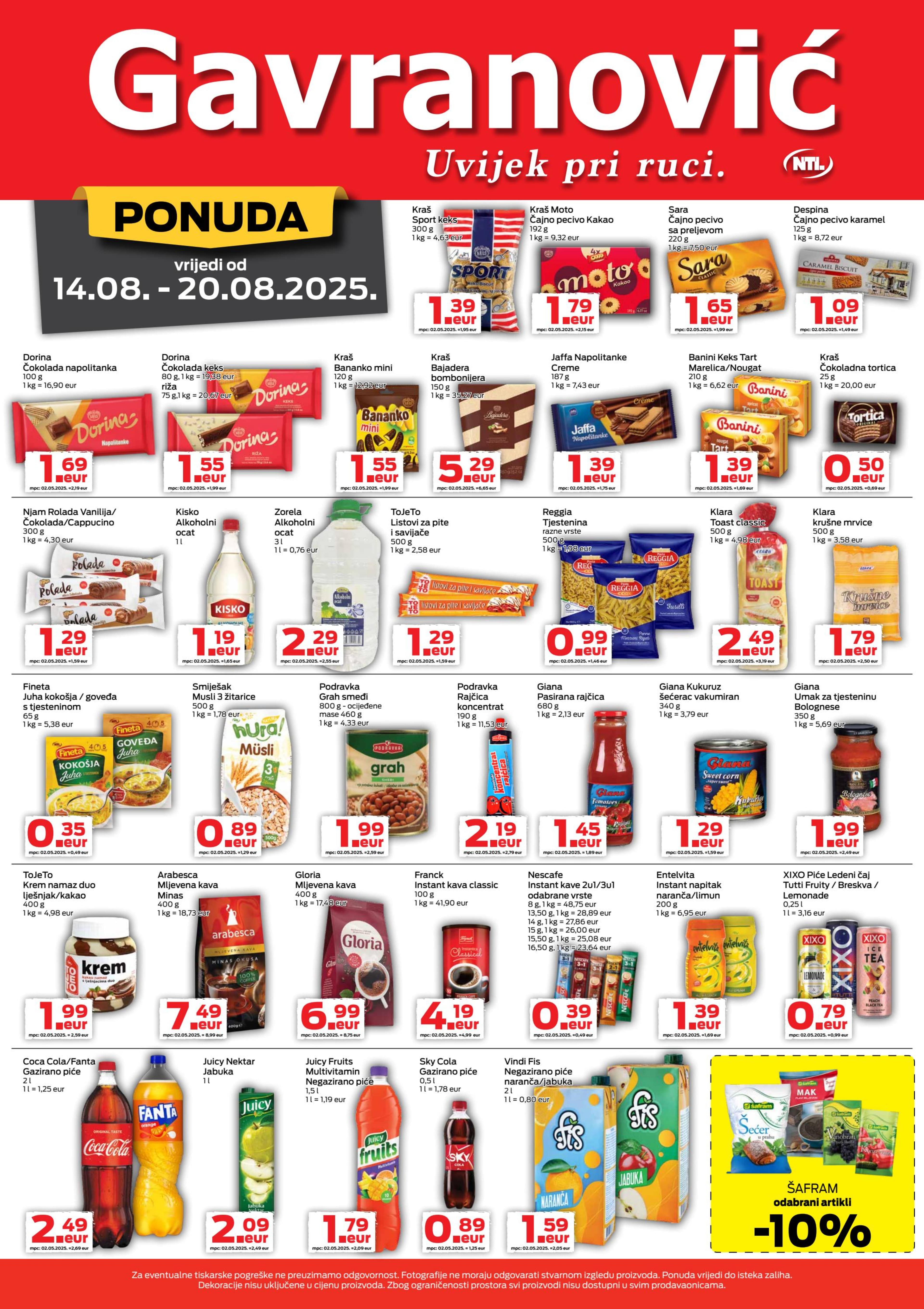 Page from catalog: Akcijska ponuda
