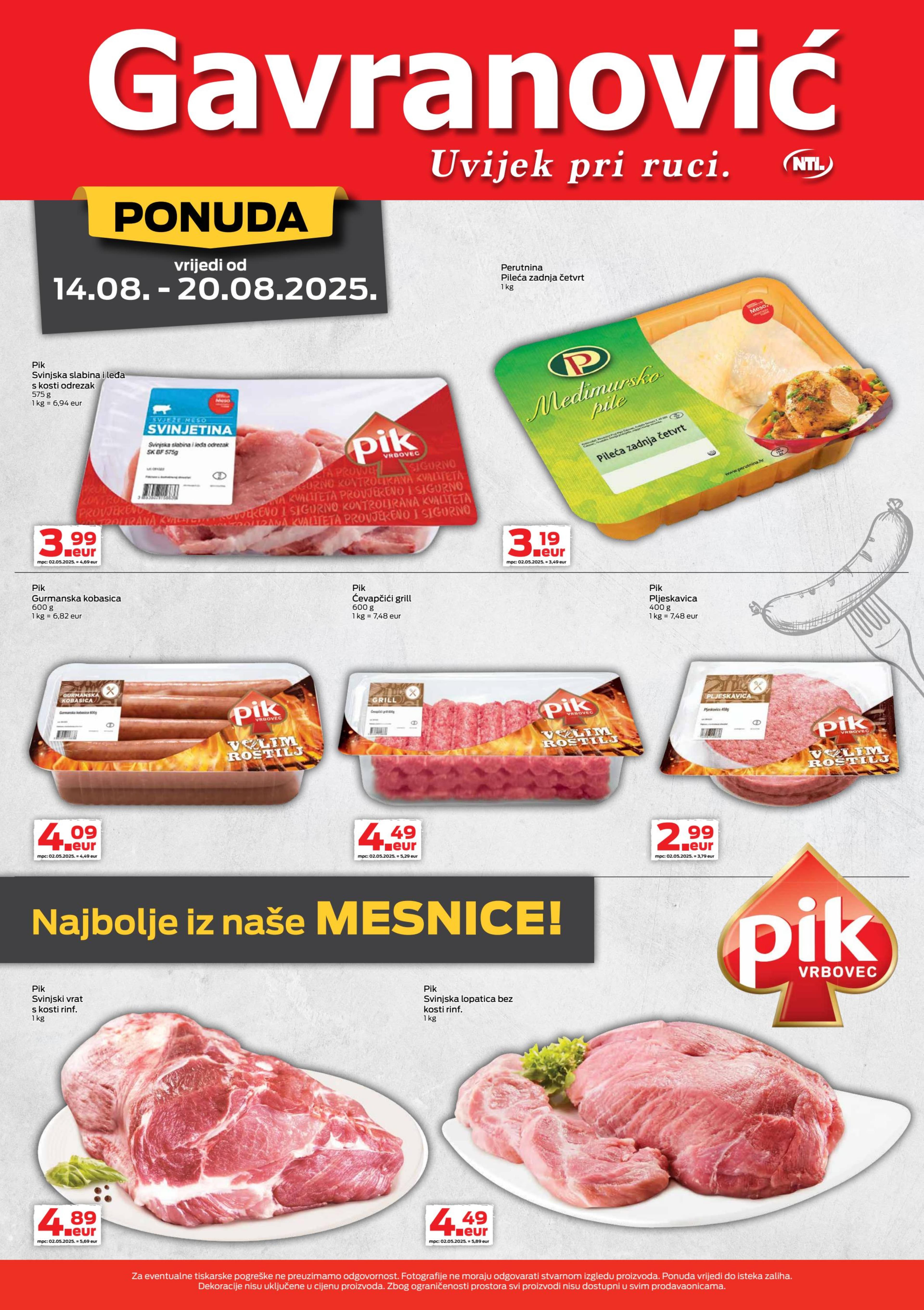 Page from catalog: Akcijska ponuda