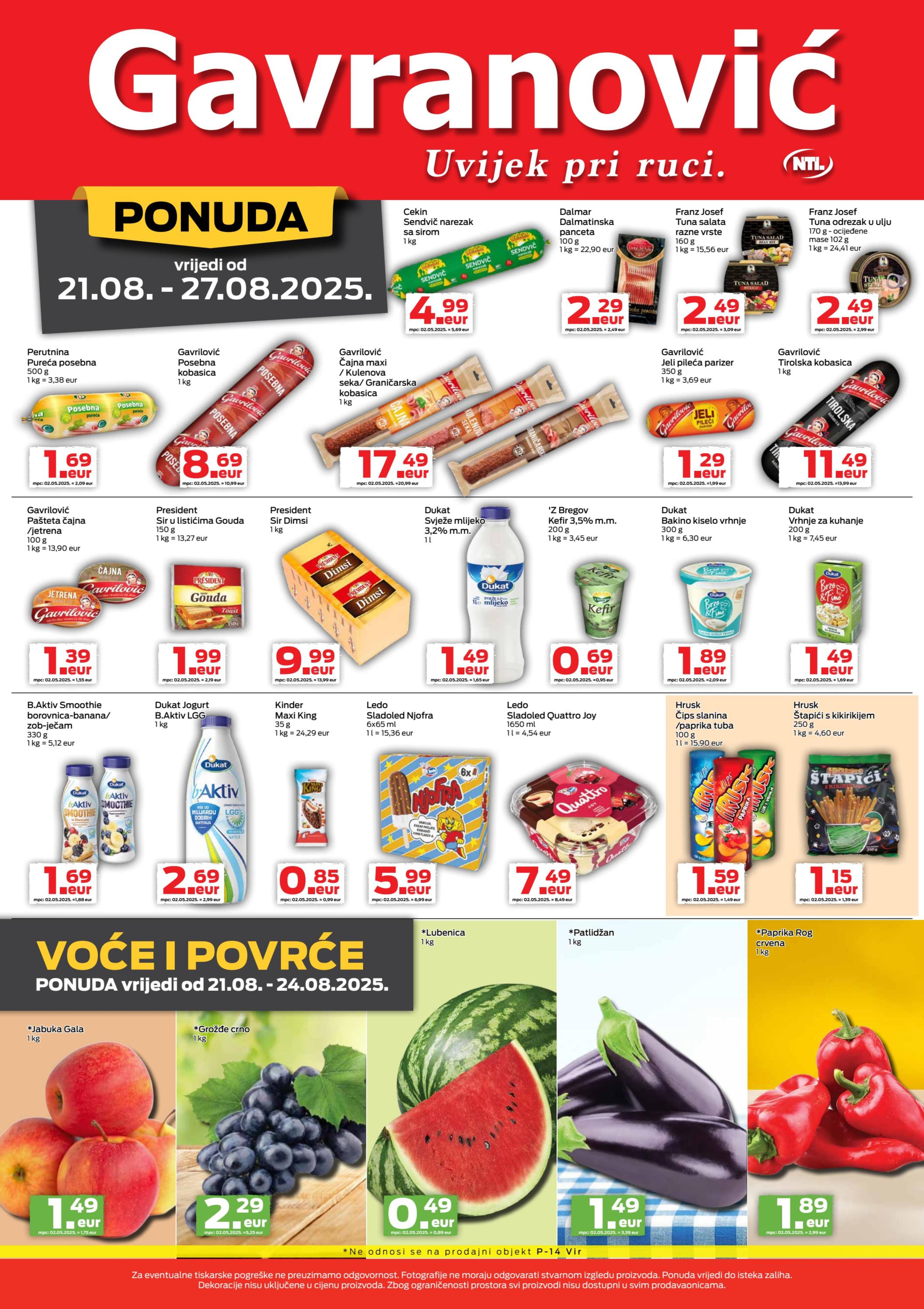 Page from catalog: Akcijska ponuda
