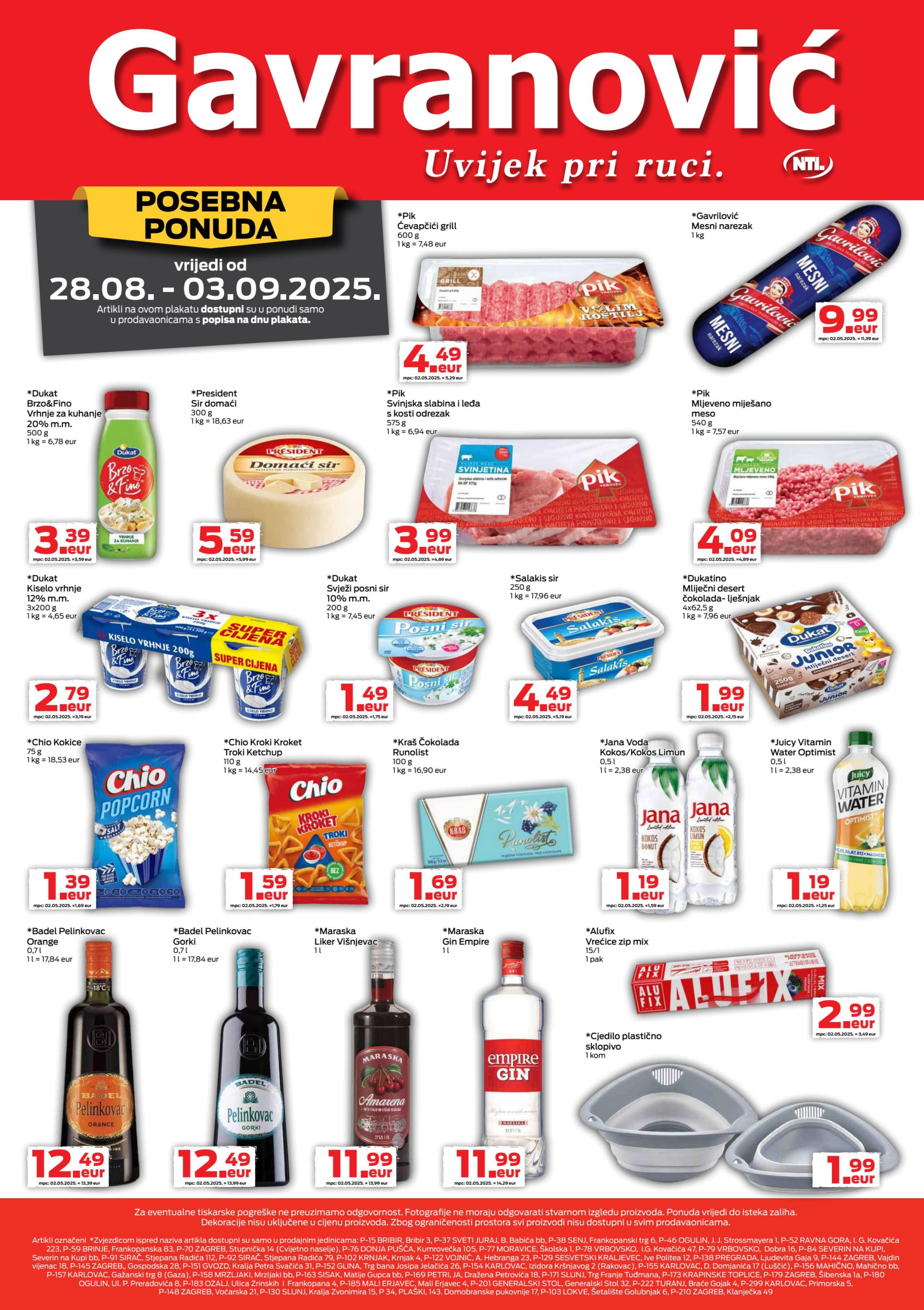 Page from catalog: Akcijska ponuda
