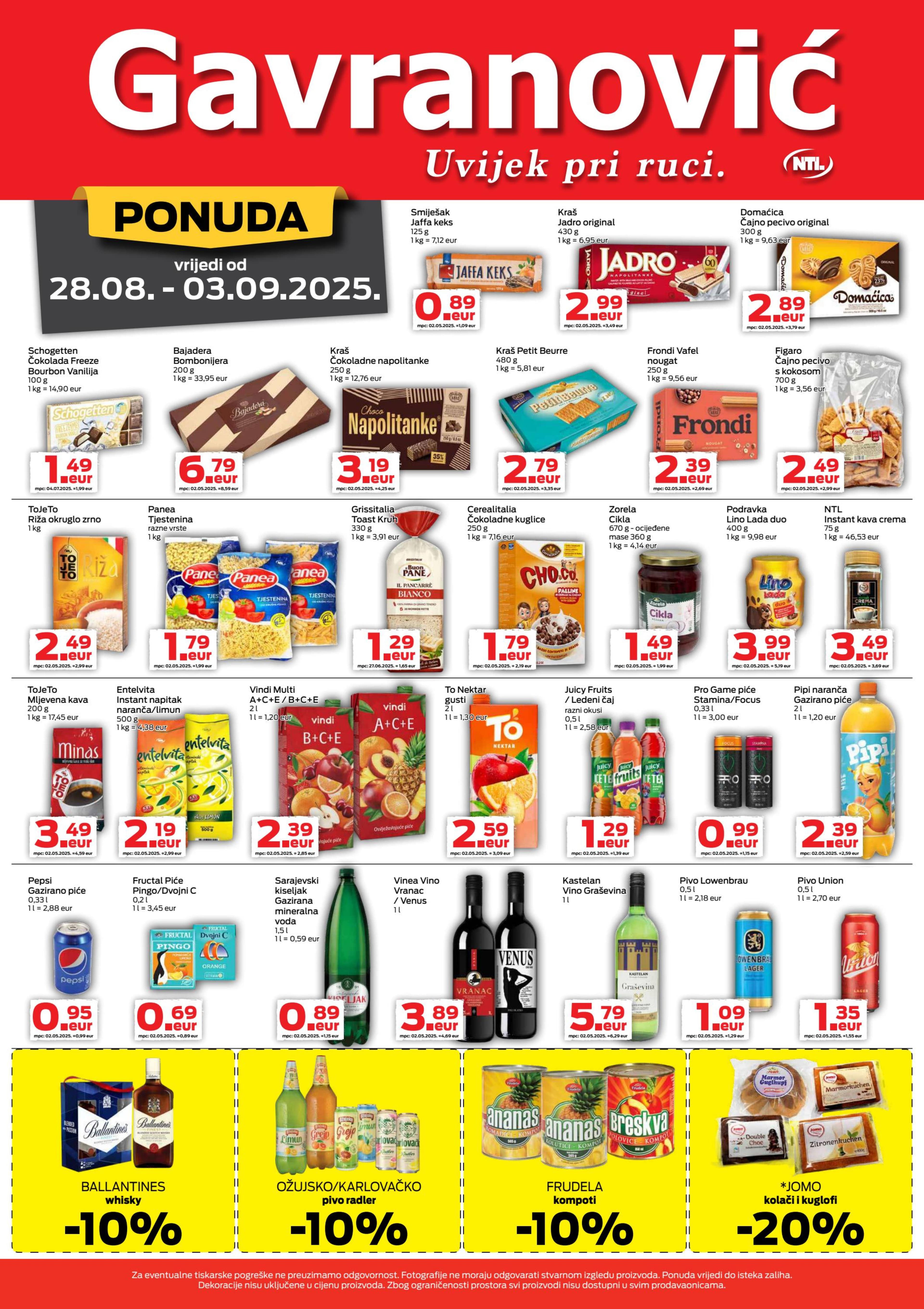 Page from catalog: Akcijska ponuda