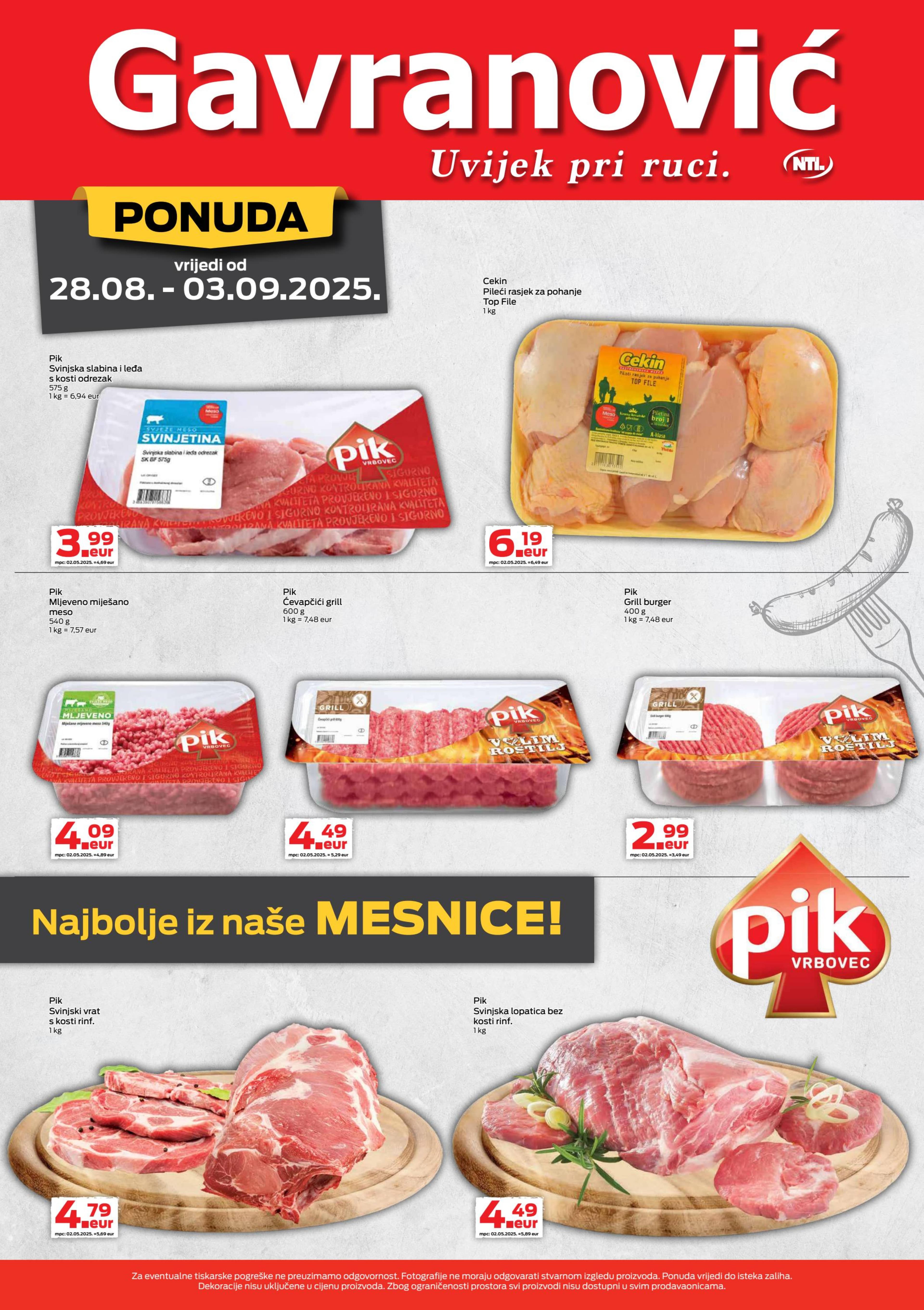 Page from catalog: Akcijska ponuda