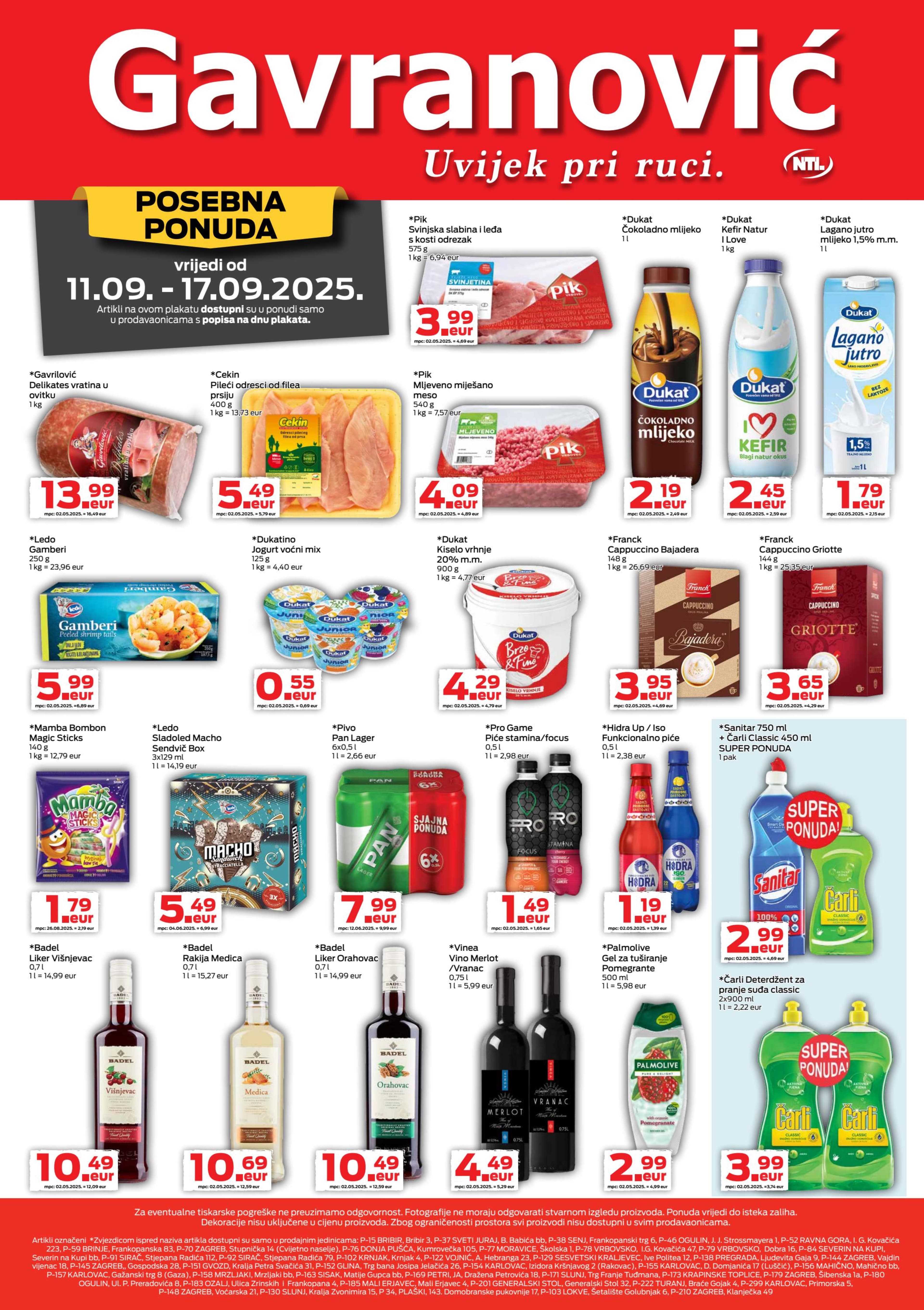 Page from catalog: Akcijska ponuda