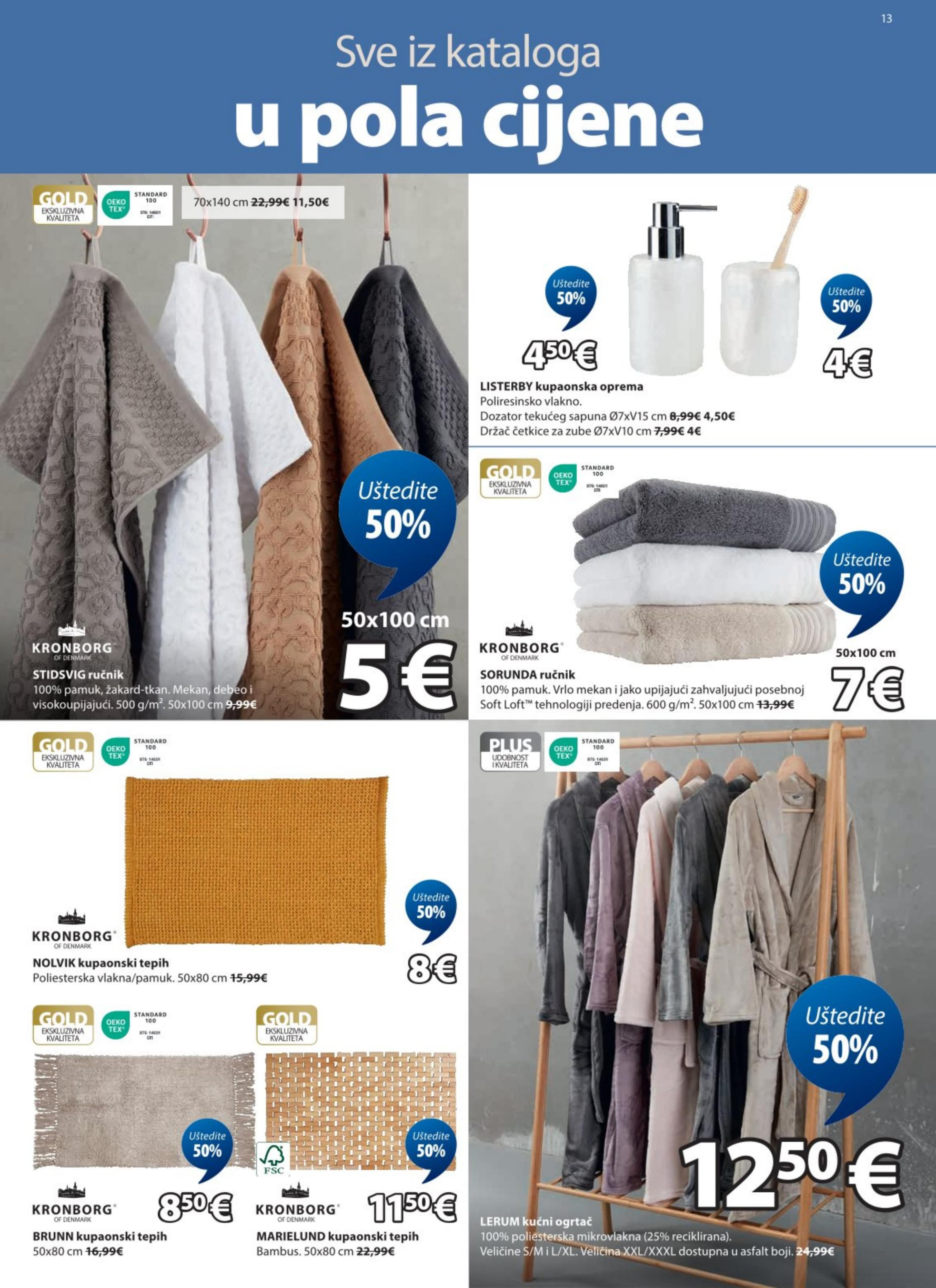 Page from catalog: Sve u pola cijene