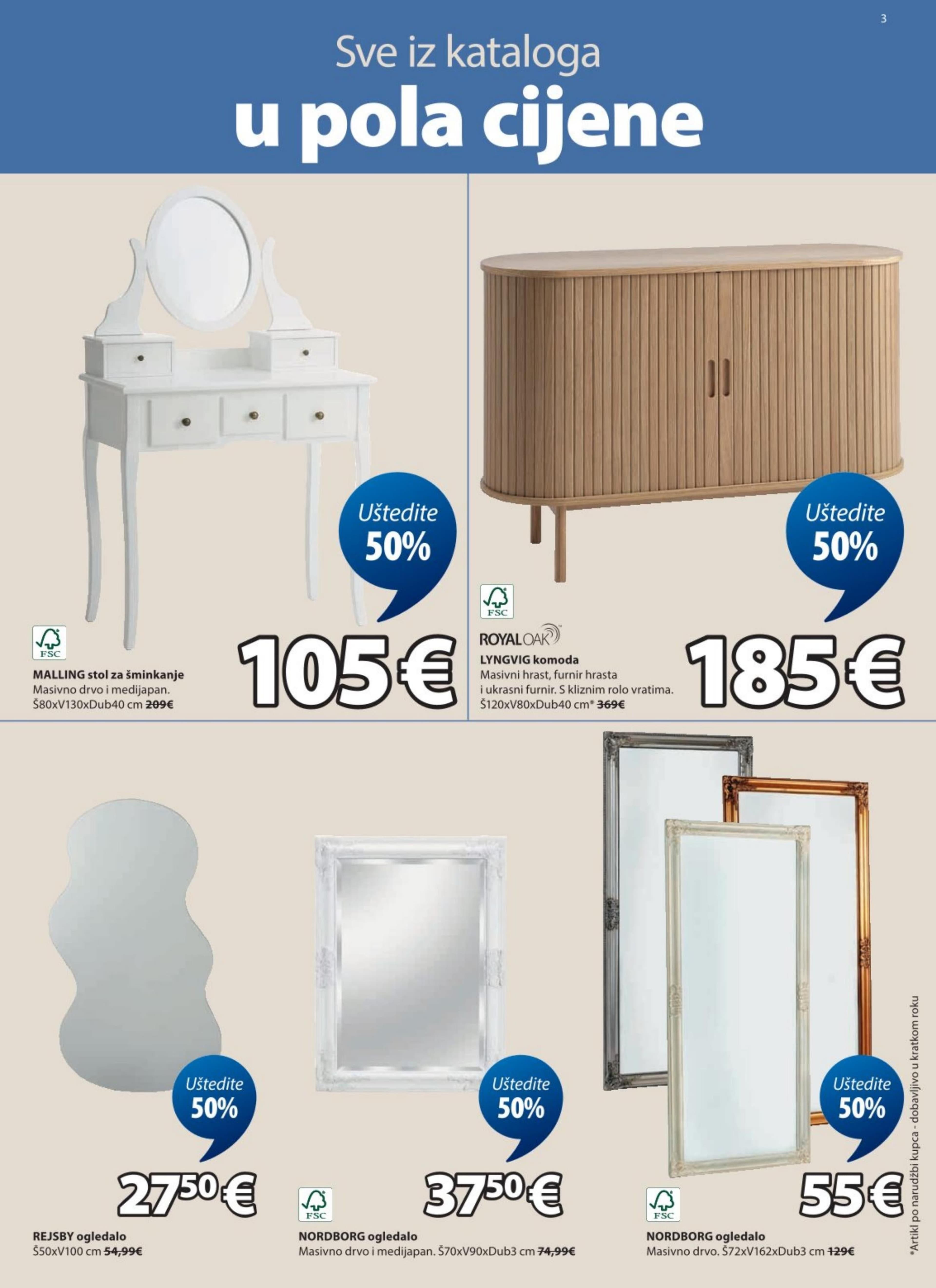 Page from catalog: Sve u pola cijene