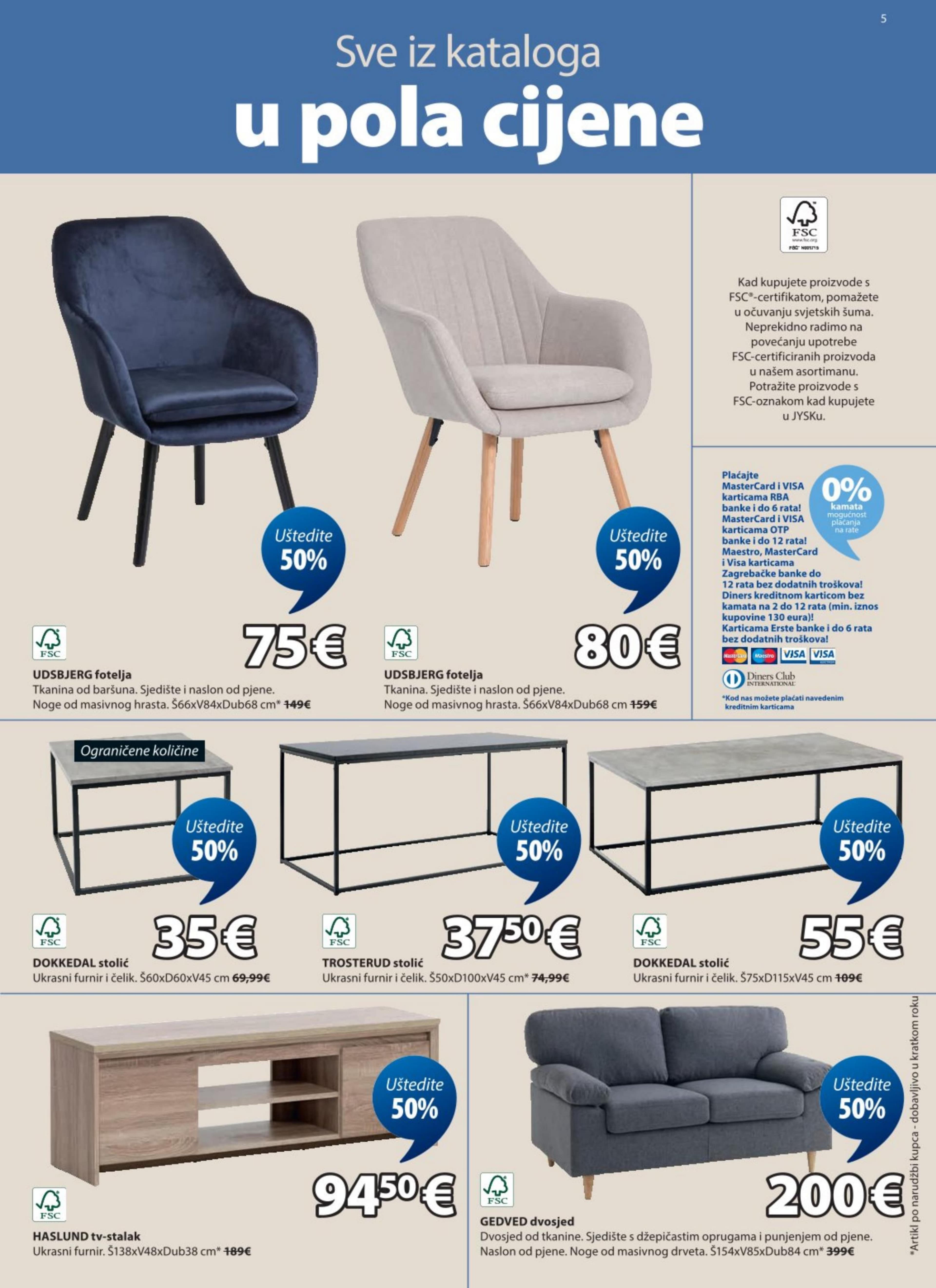 Page from catalog: Sve u pola cijene