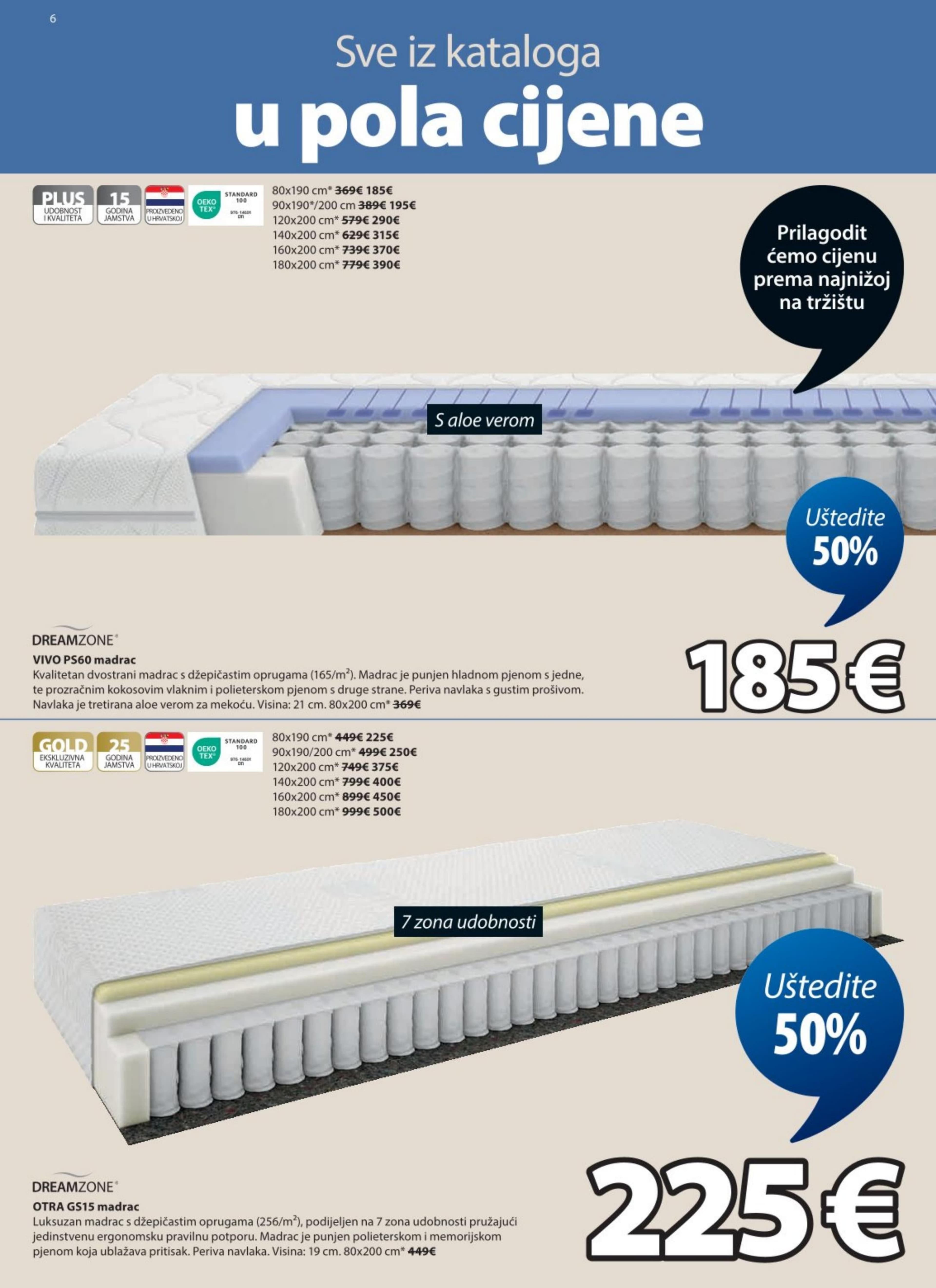 Page from catalog: Sve u pola cijene