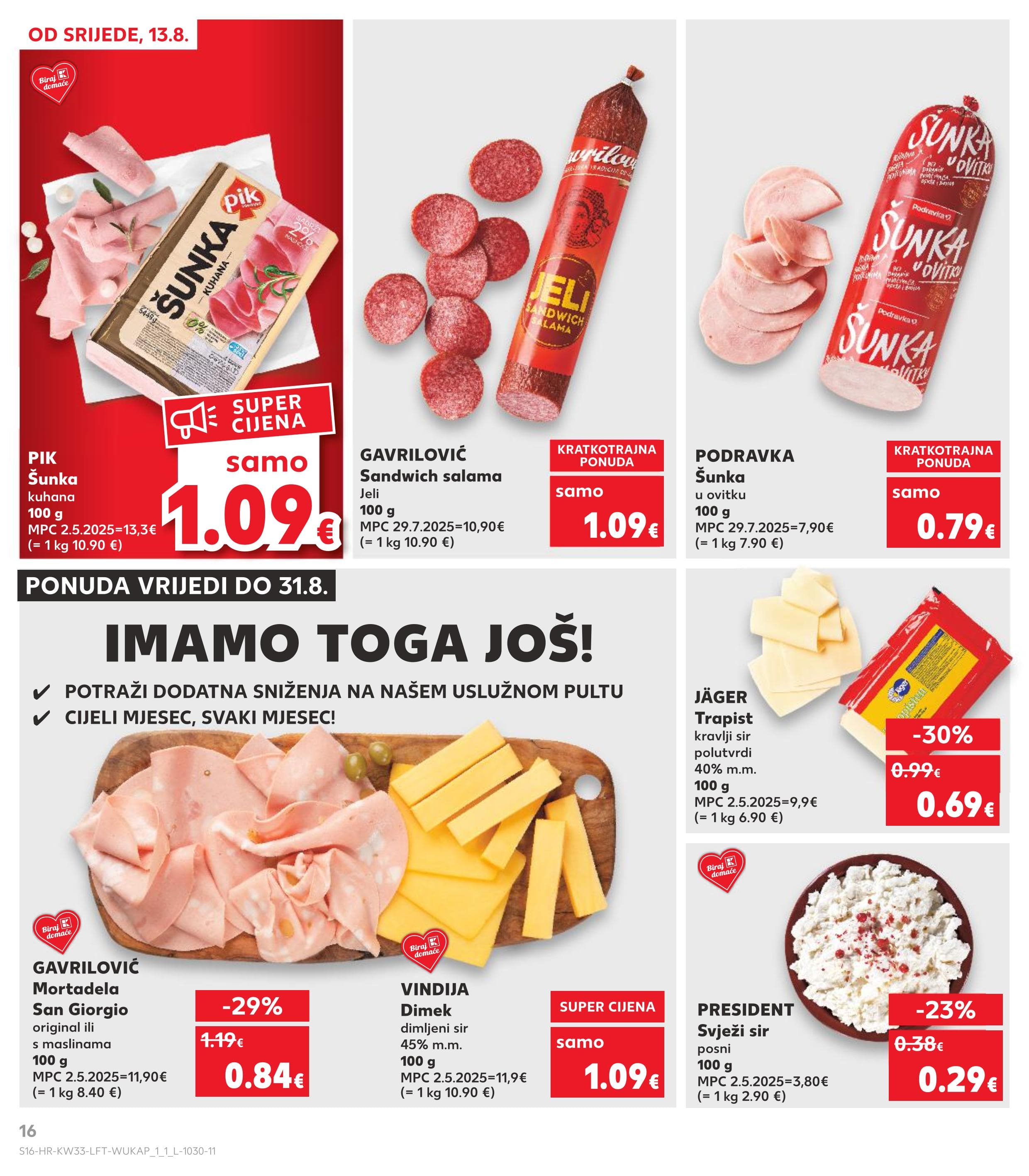 Page from catalog: Akcijska ponuda