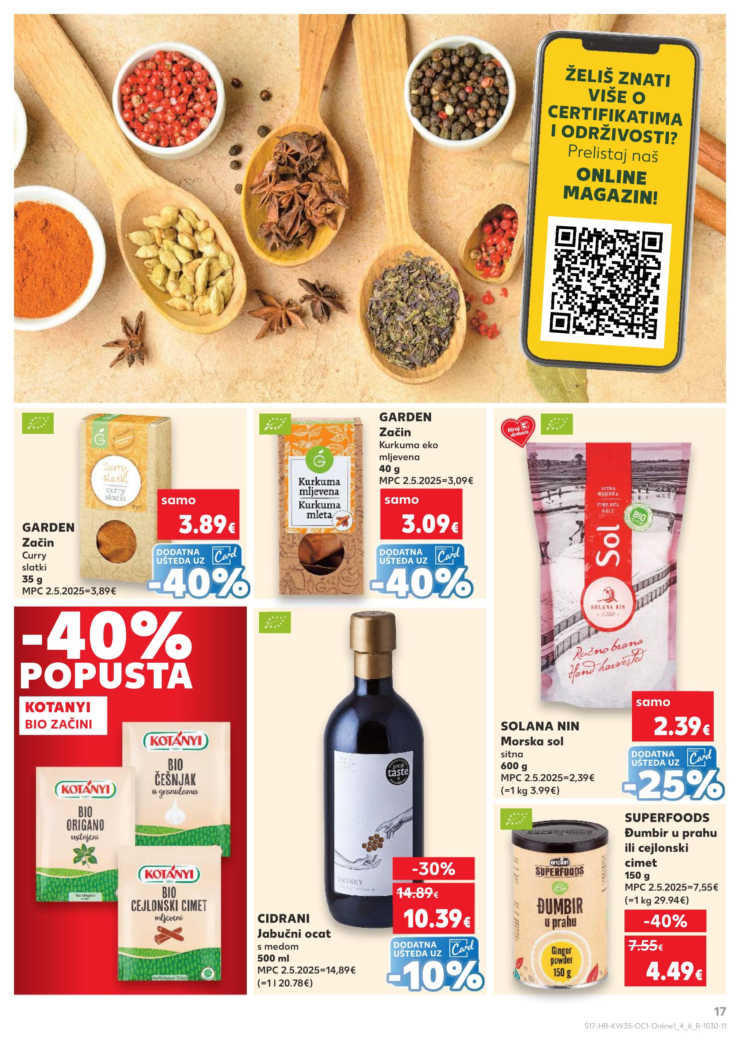 Page from catalog: Akcijska ponuda