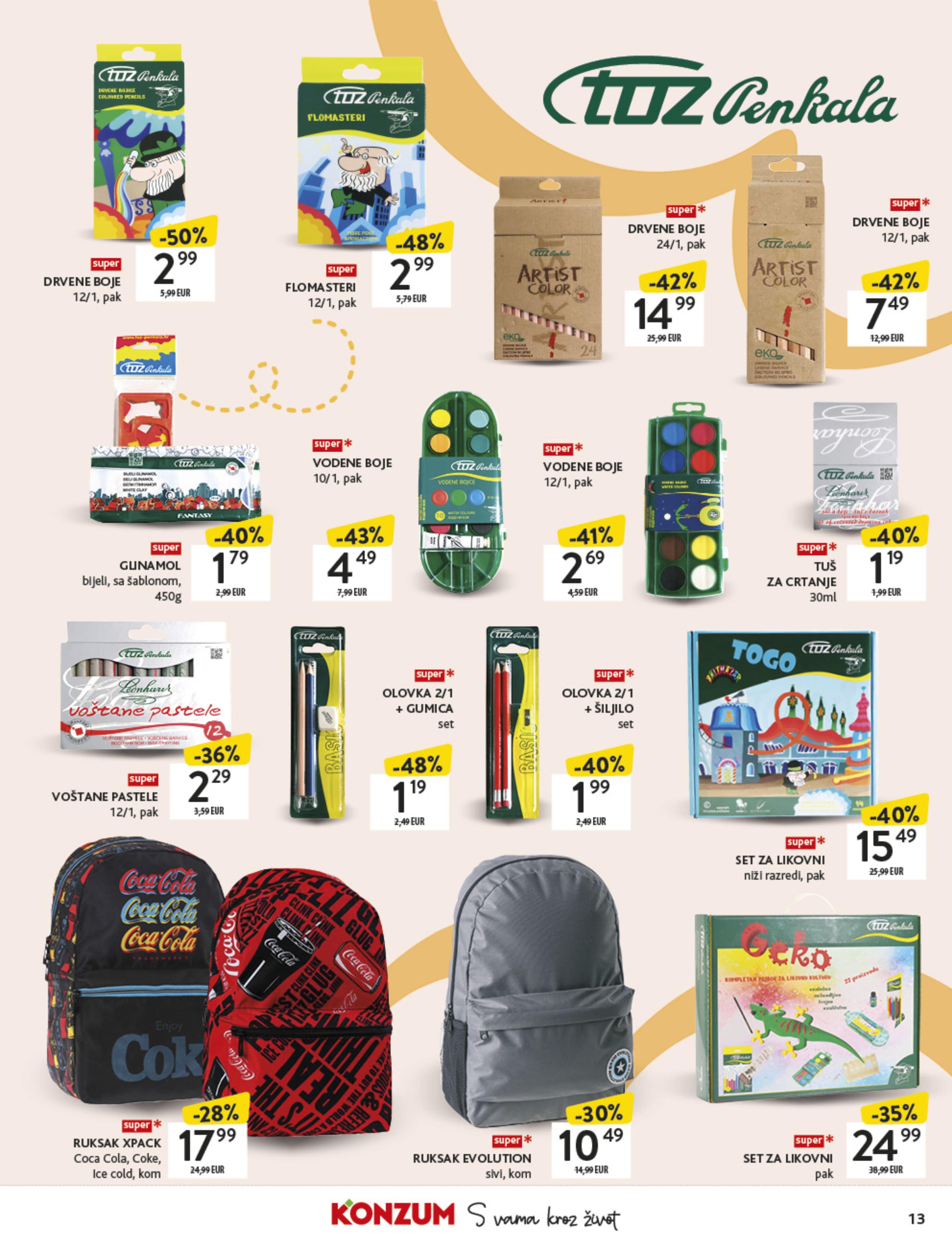 Page from catalog: Povratak u školu