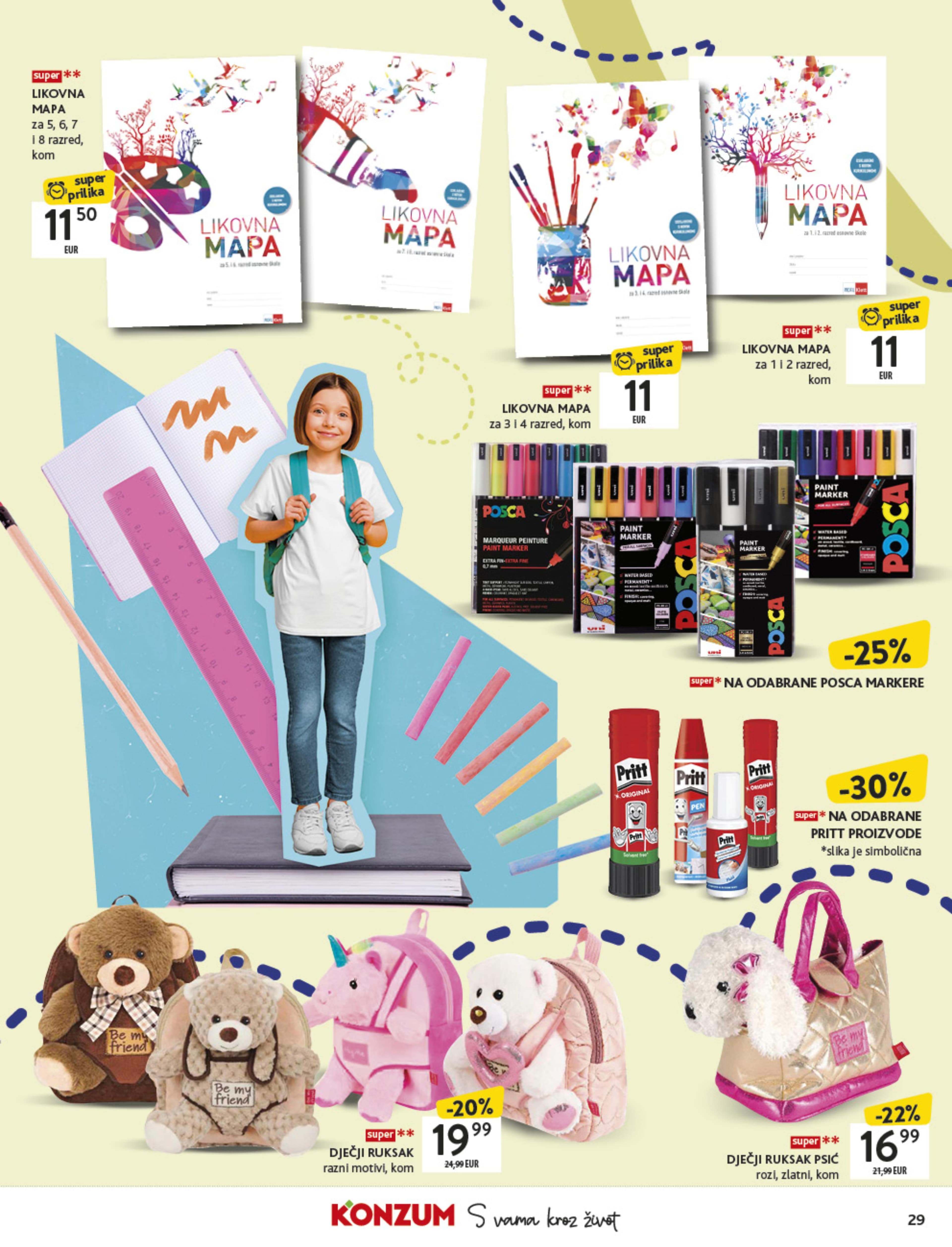Page from catalog: Povratak u školu