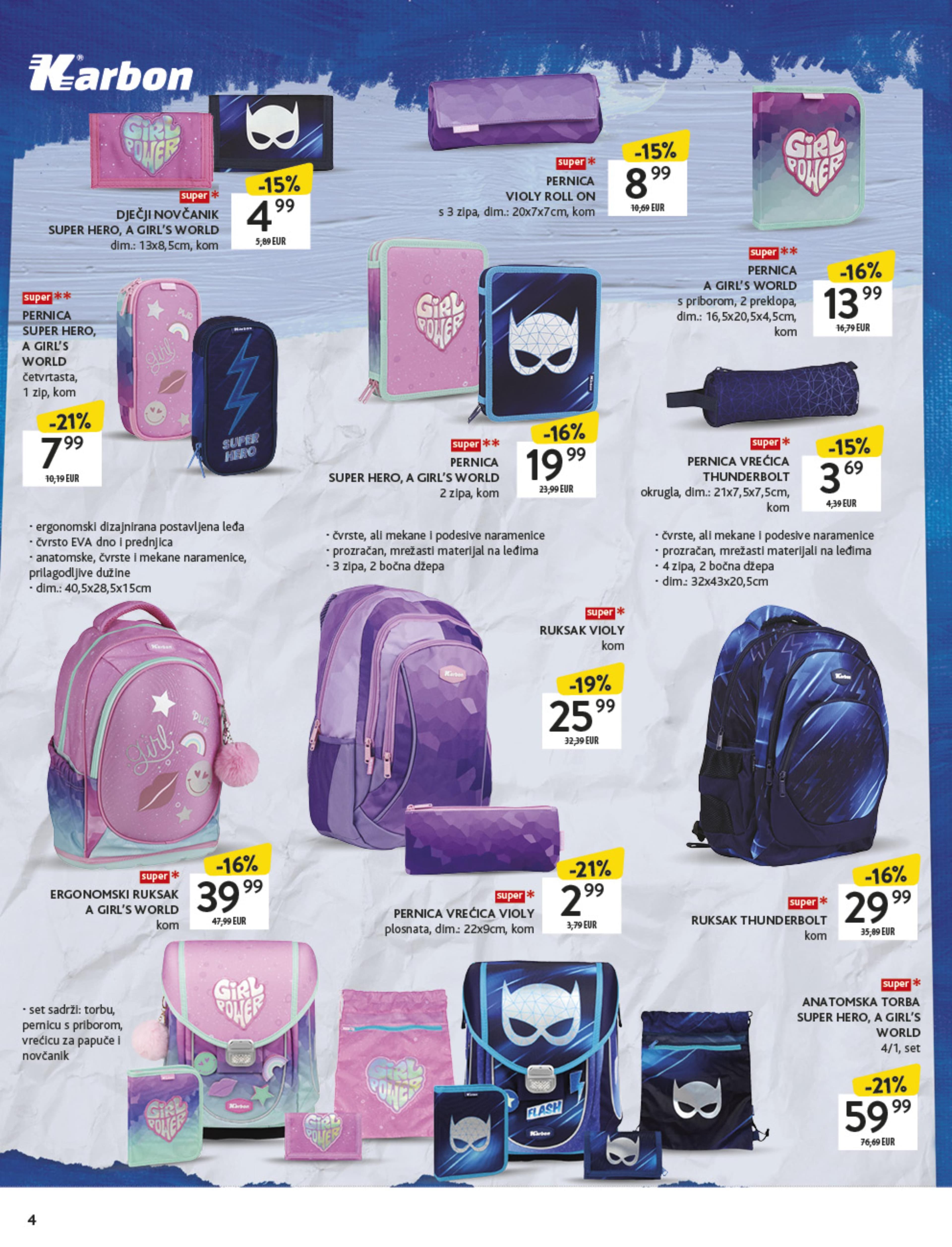 Page from catalog: Povratak u školu