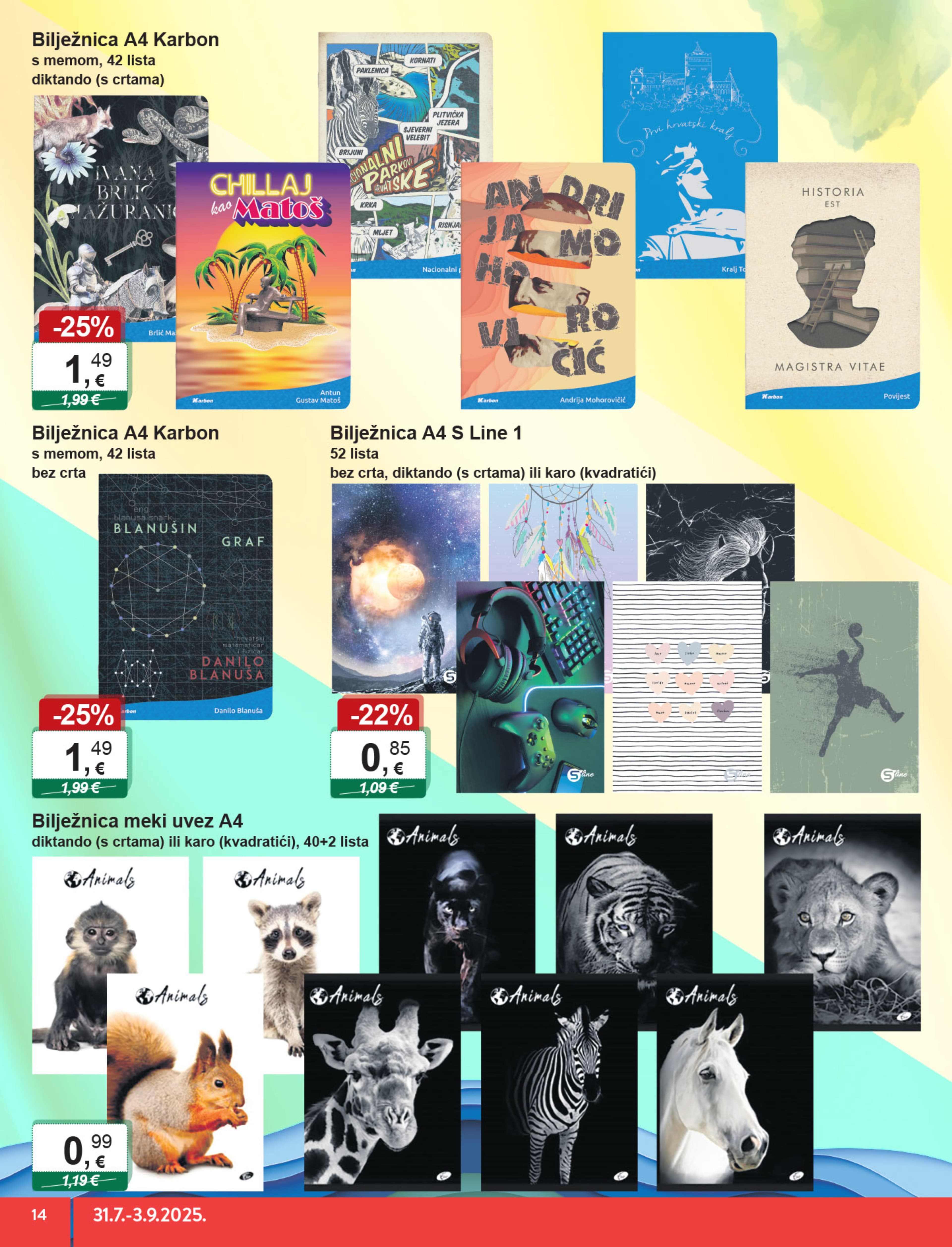 Page from catalog: Povratak u školu