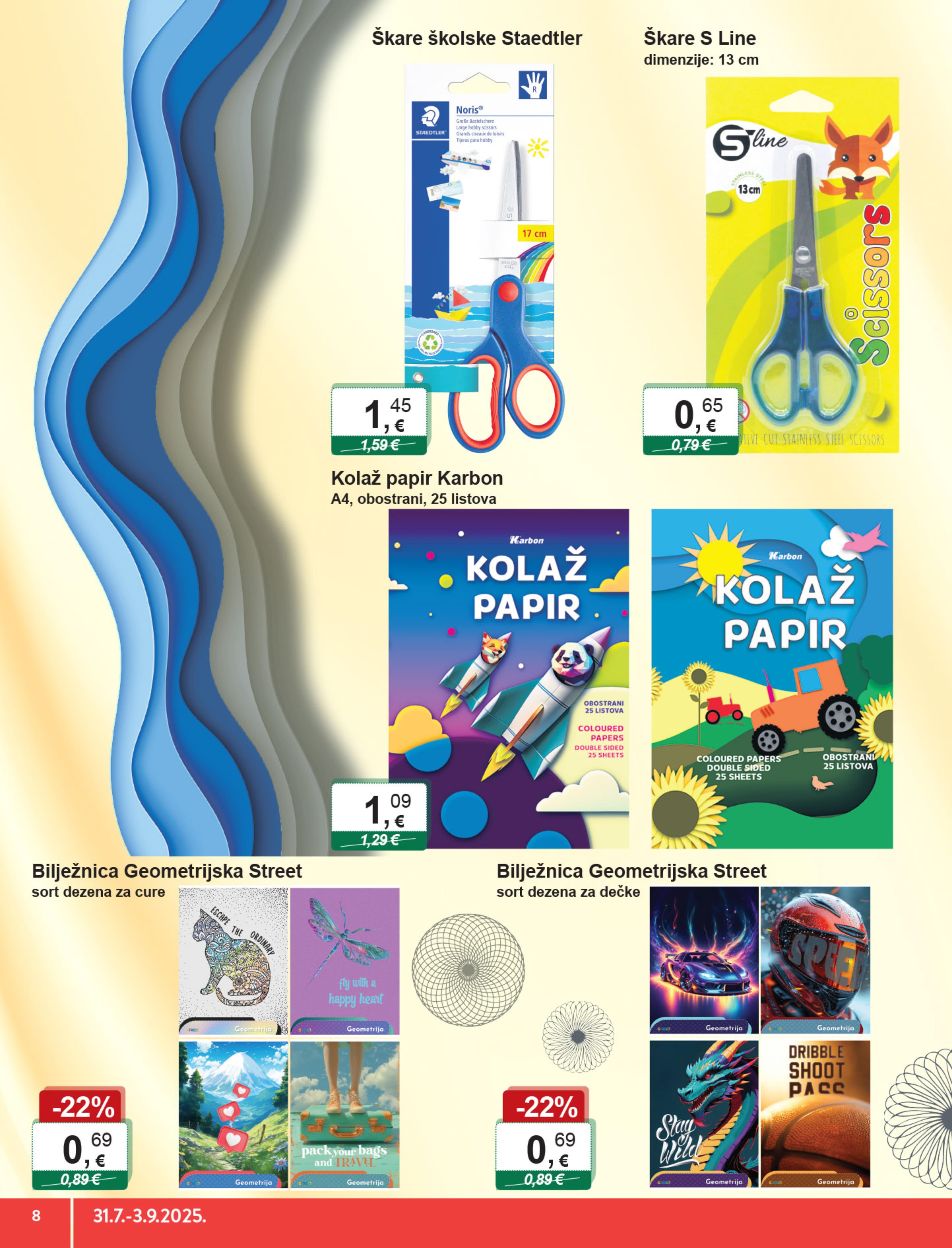 Page from catalog: Povratak u školu
