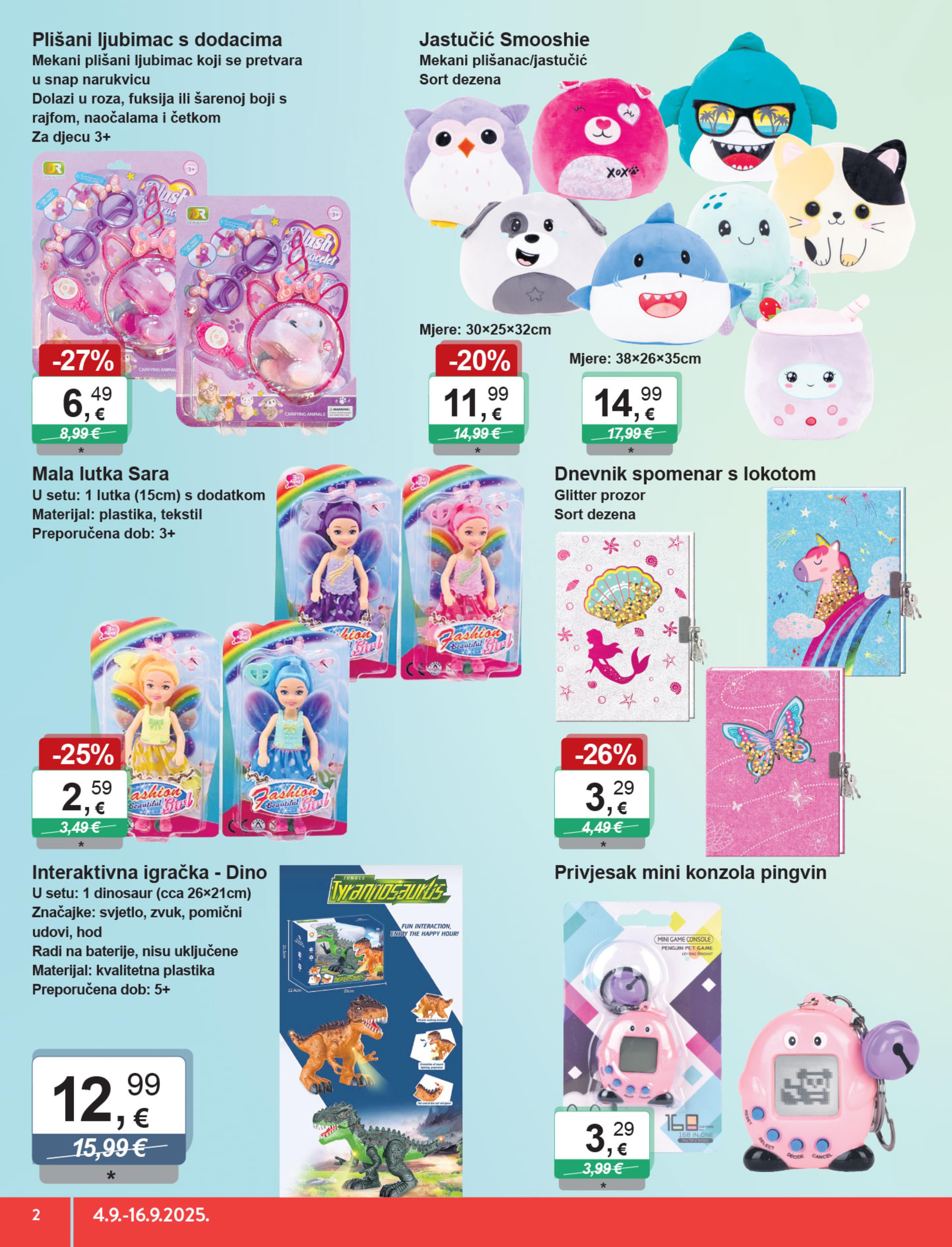 Page from catalog: Igračke i tekstil