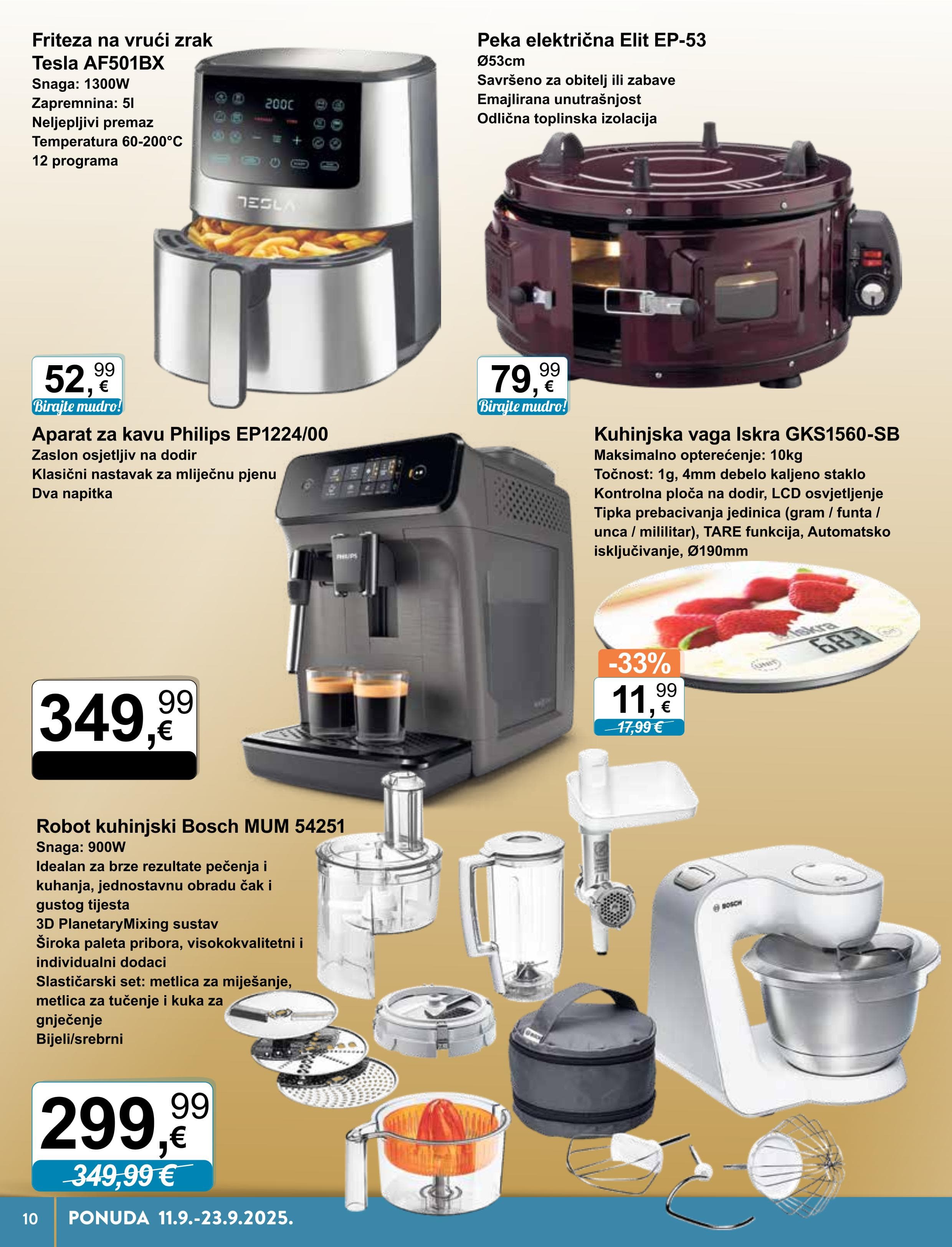 Page from catalog: Tehnika i posuđe