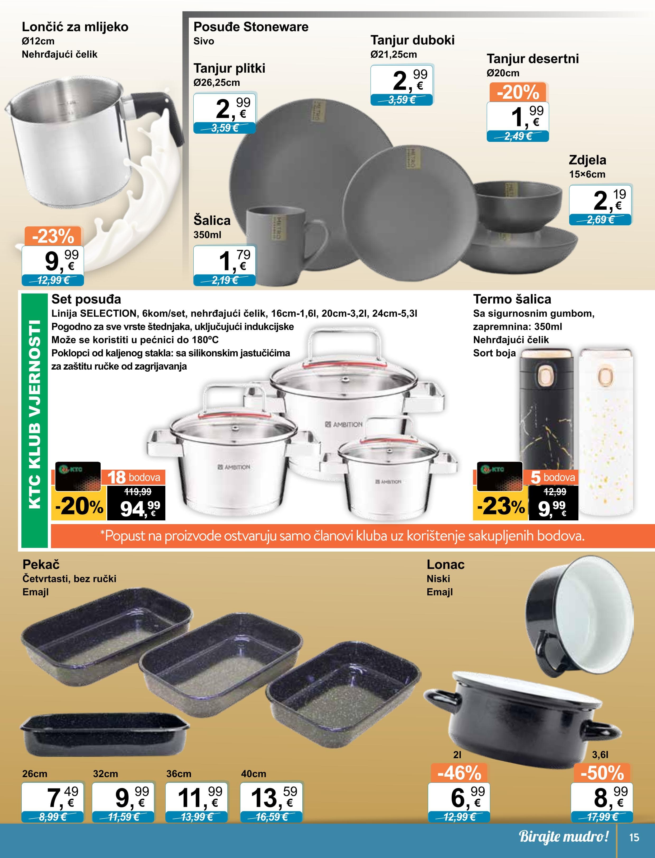 Page from catalog: Tehnika i posuđe