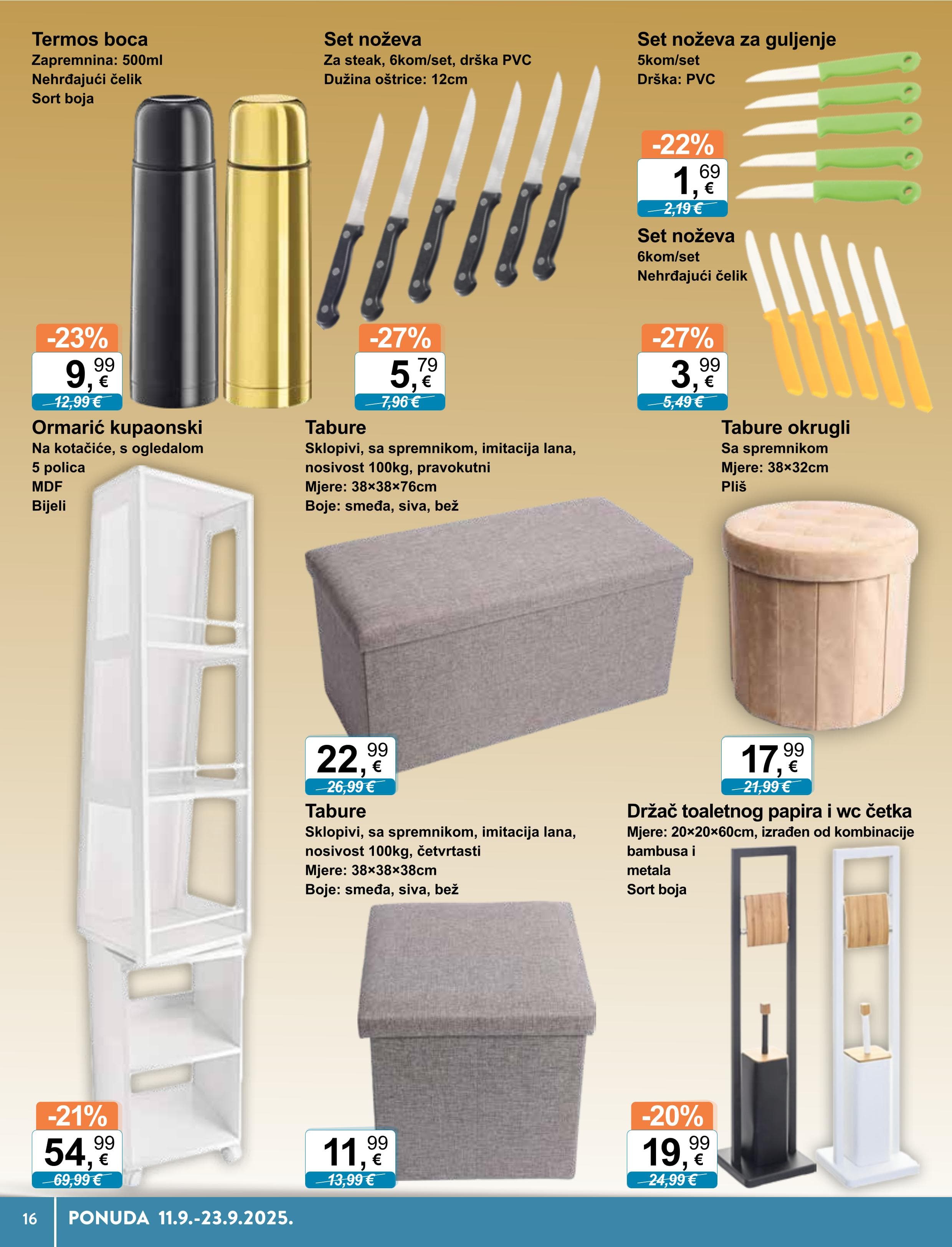 Page from catalog: Tehnika i posuđe