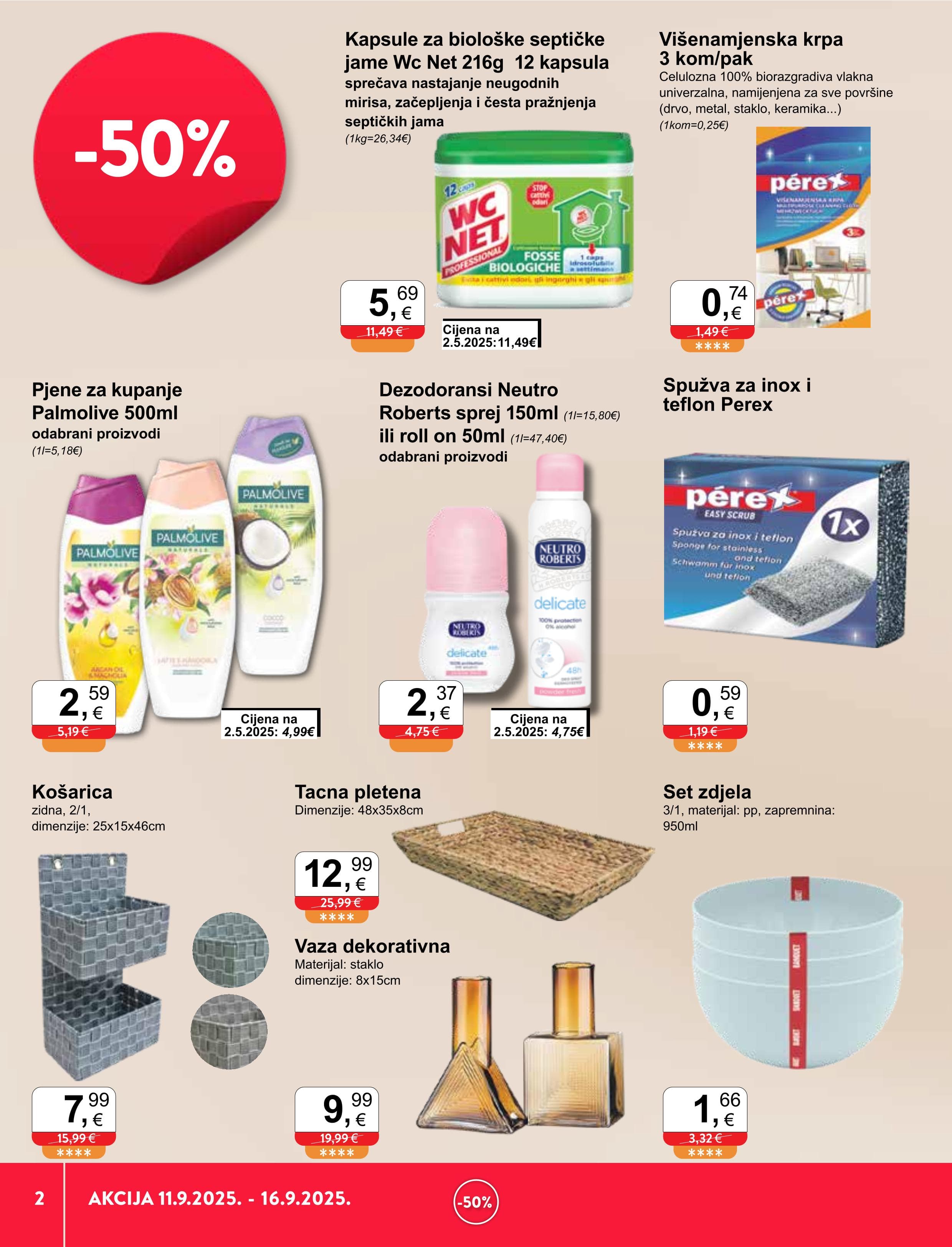 Page from catalog: Sve u pola cijene