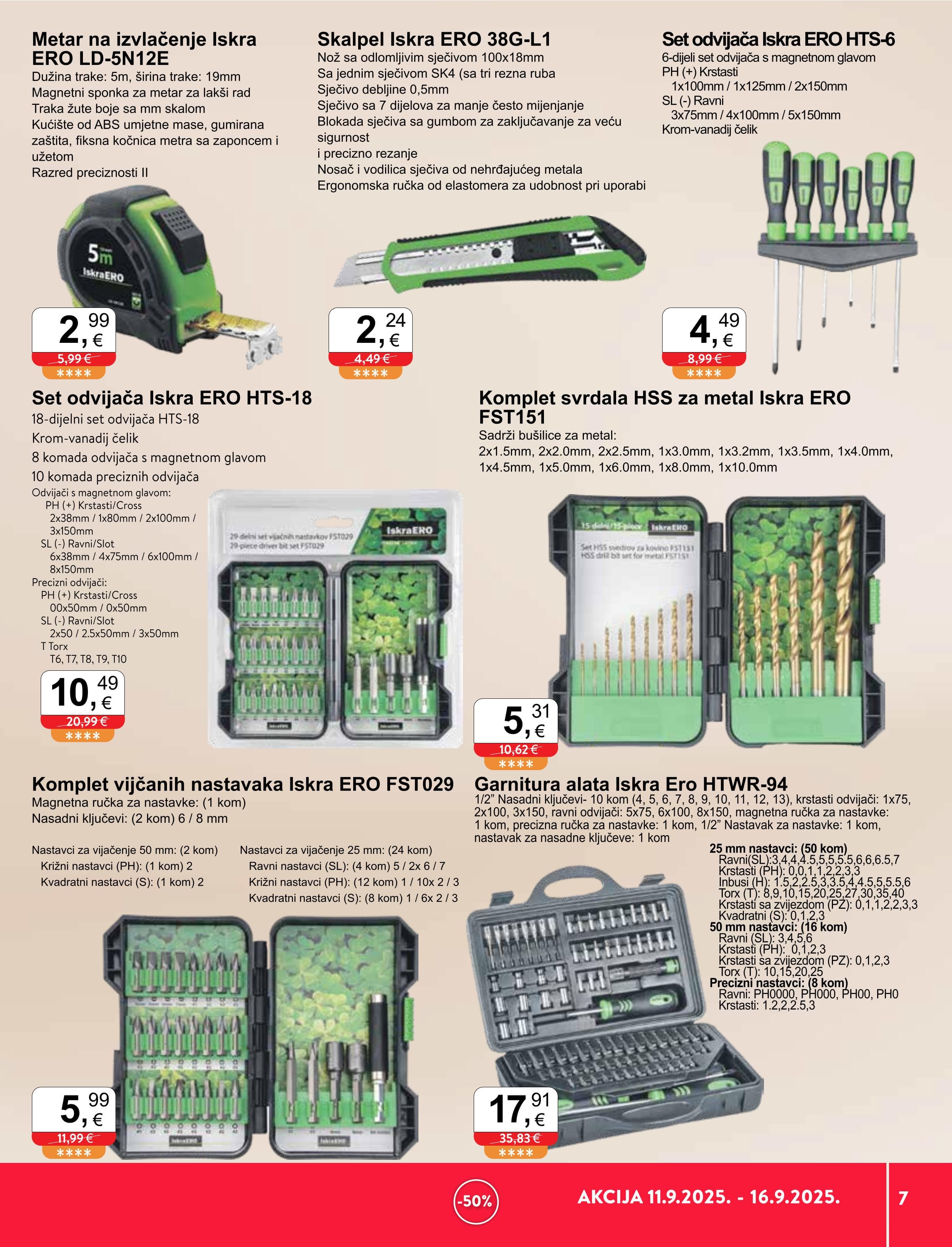 Page from catalog: Sve u pola cijene