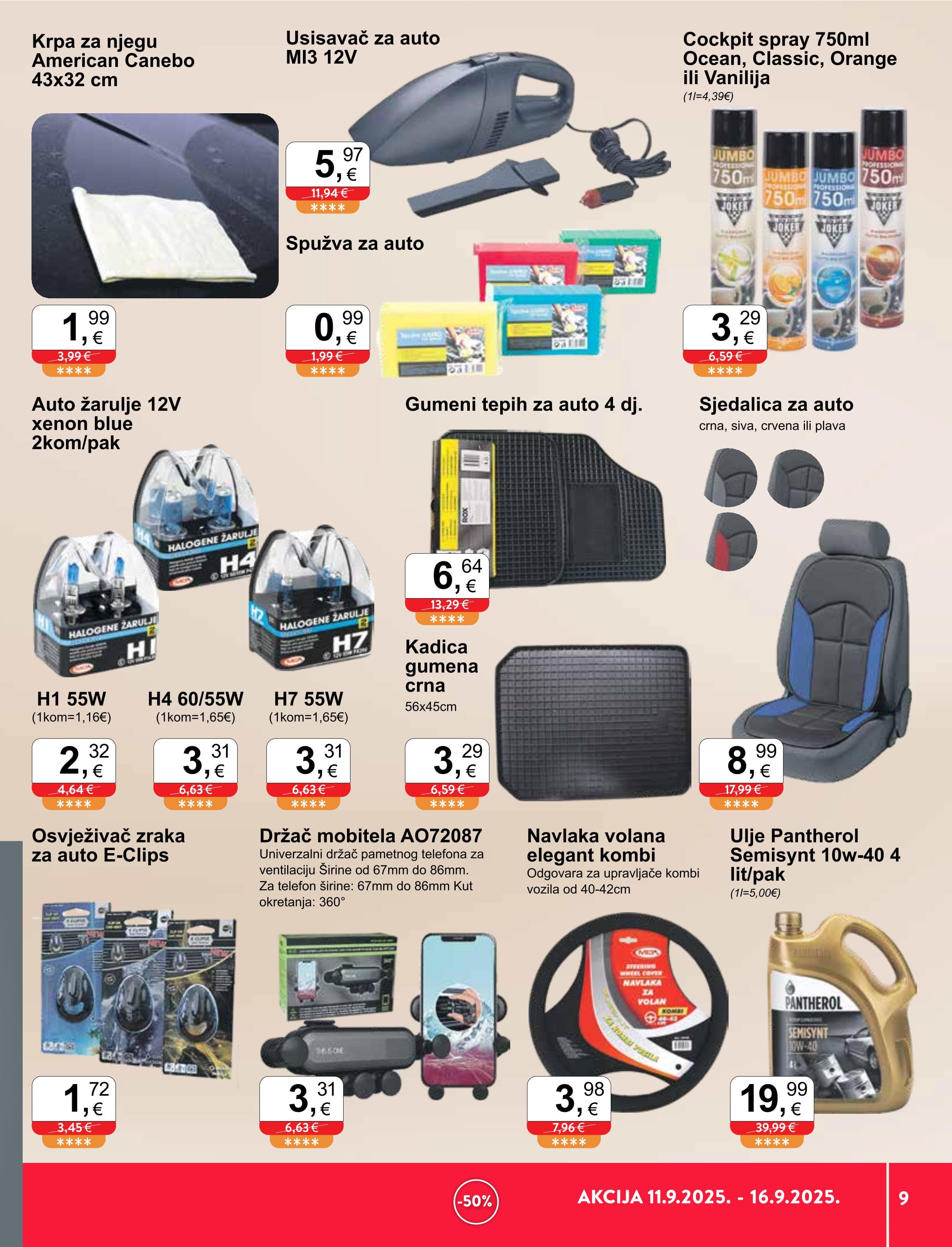 Page from catalog: Sve u pola cijene