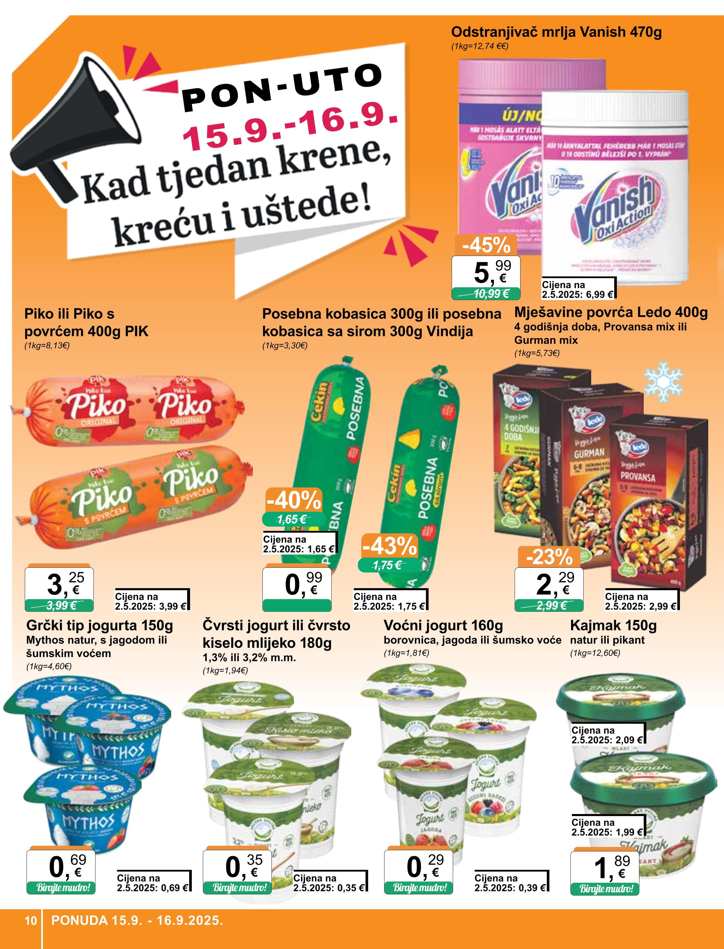 Page from catalog: Široka potrošnja
