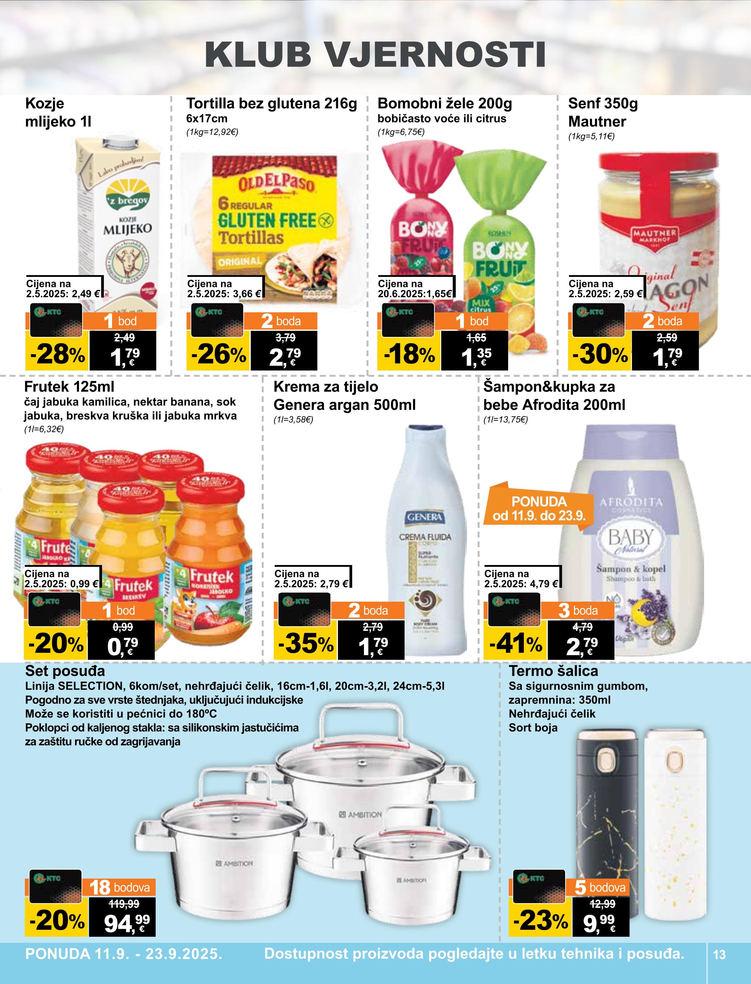 Page from catalog: Široka potrošnja