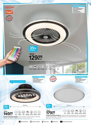 Stropni ventilator addison