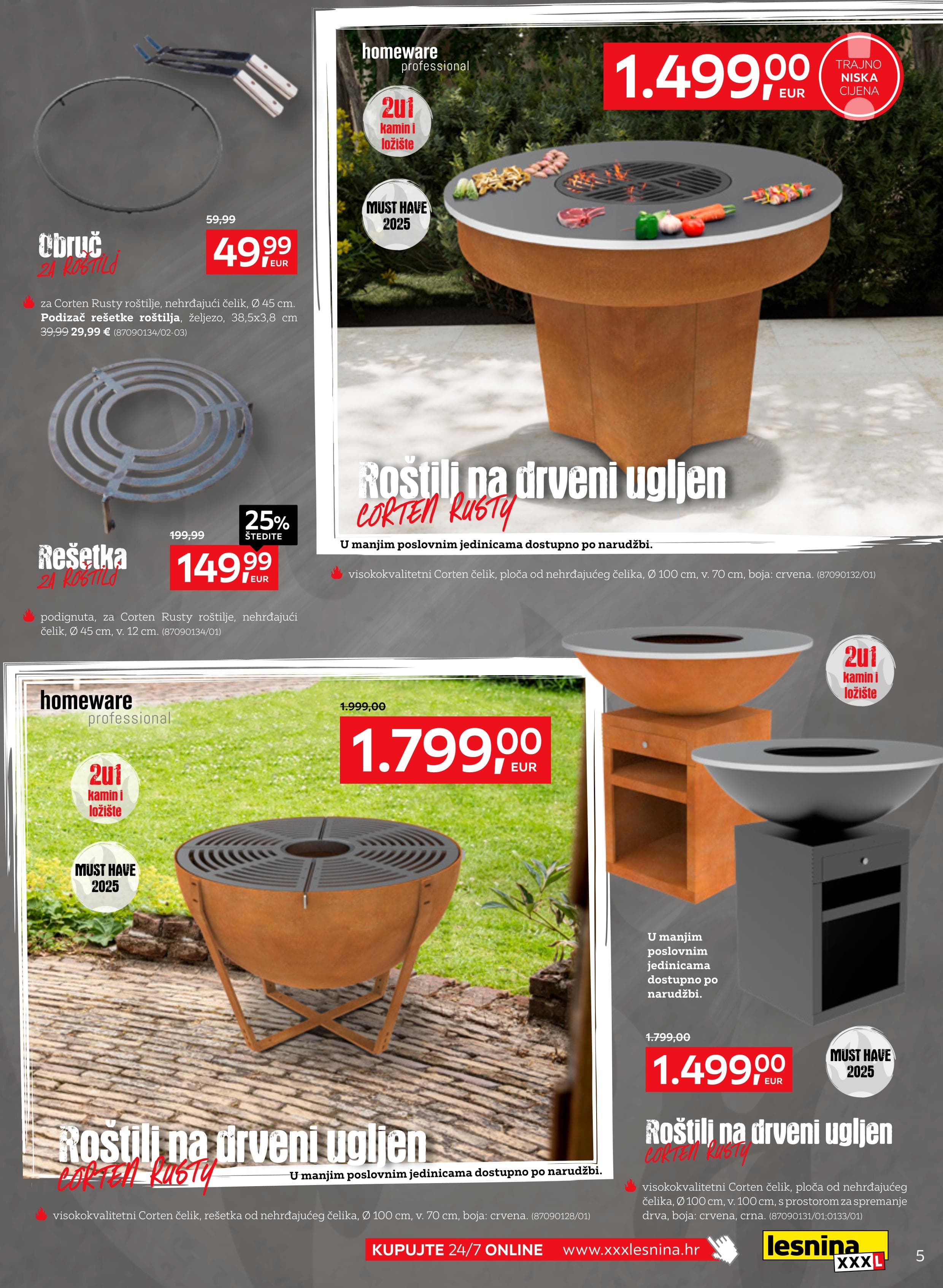 Page from catalog: Ljetne roštiljade