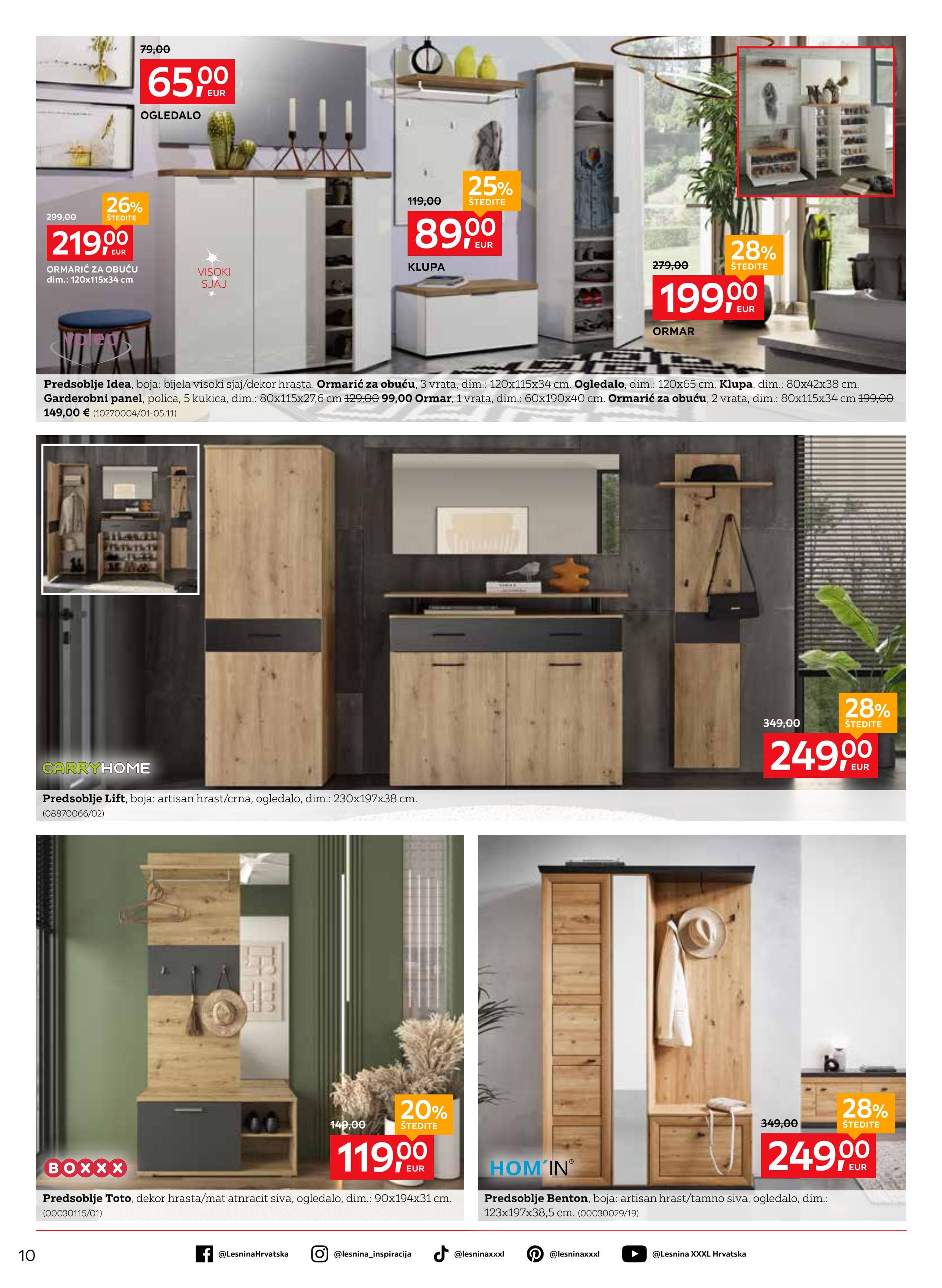 Page from catalog: Smjestite se udobno