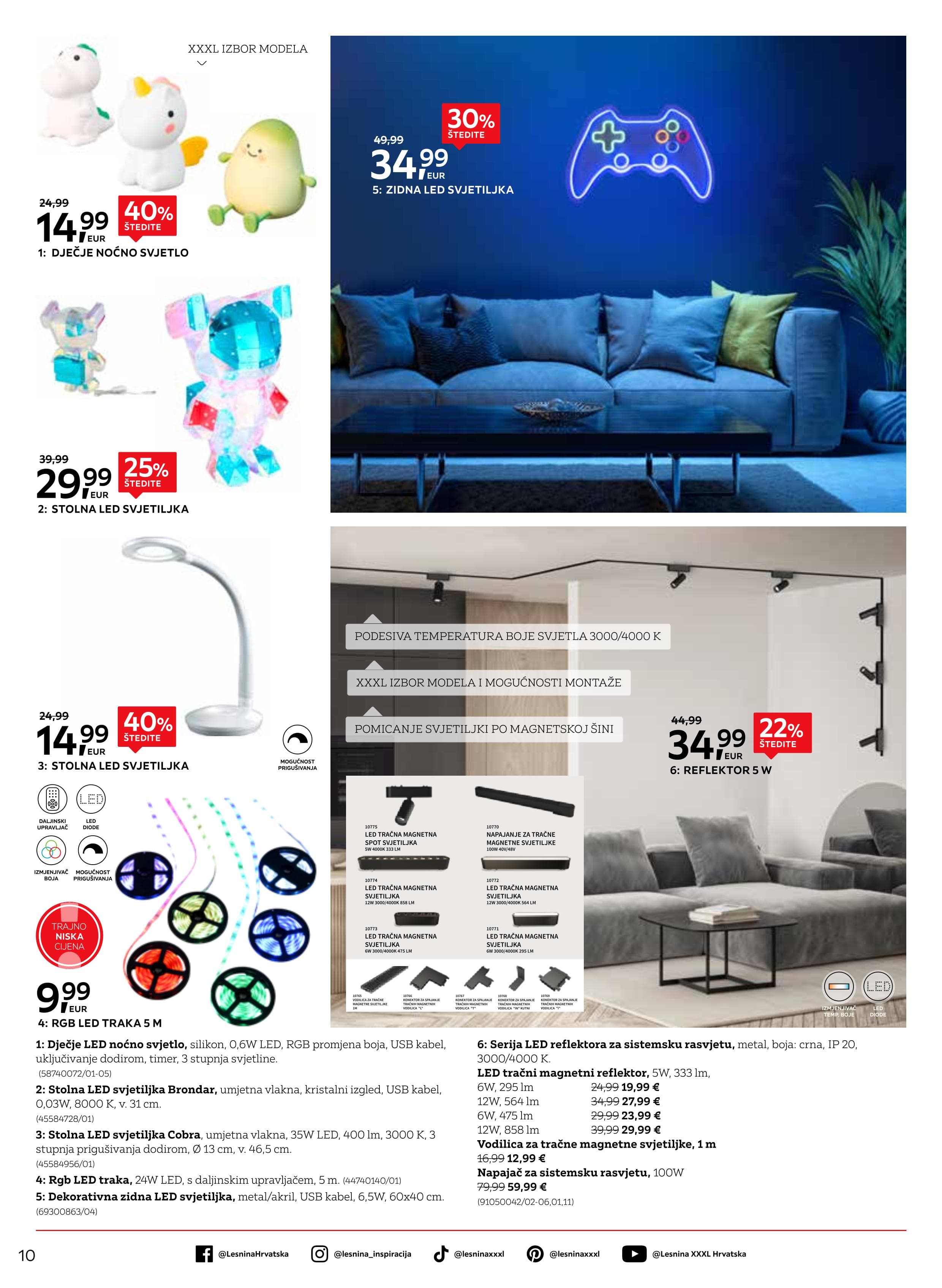 Page from catalog: Svjetlost za svaki trenutak
