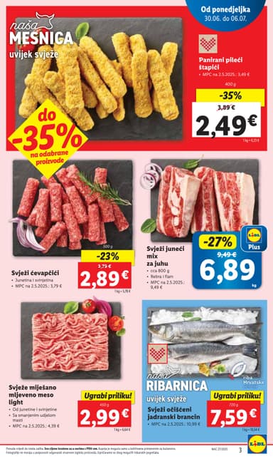 Svježi juneći mix