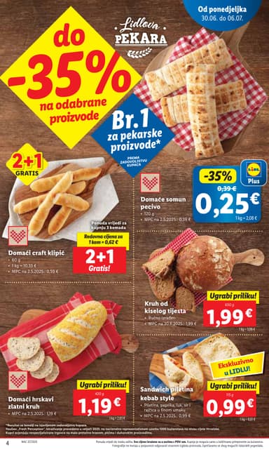 Domaće somun pecivo