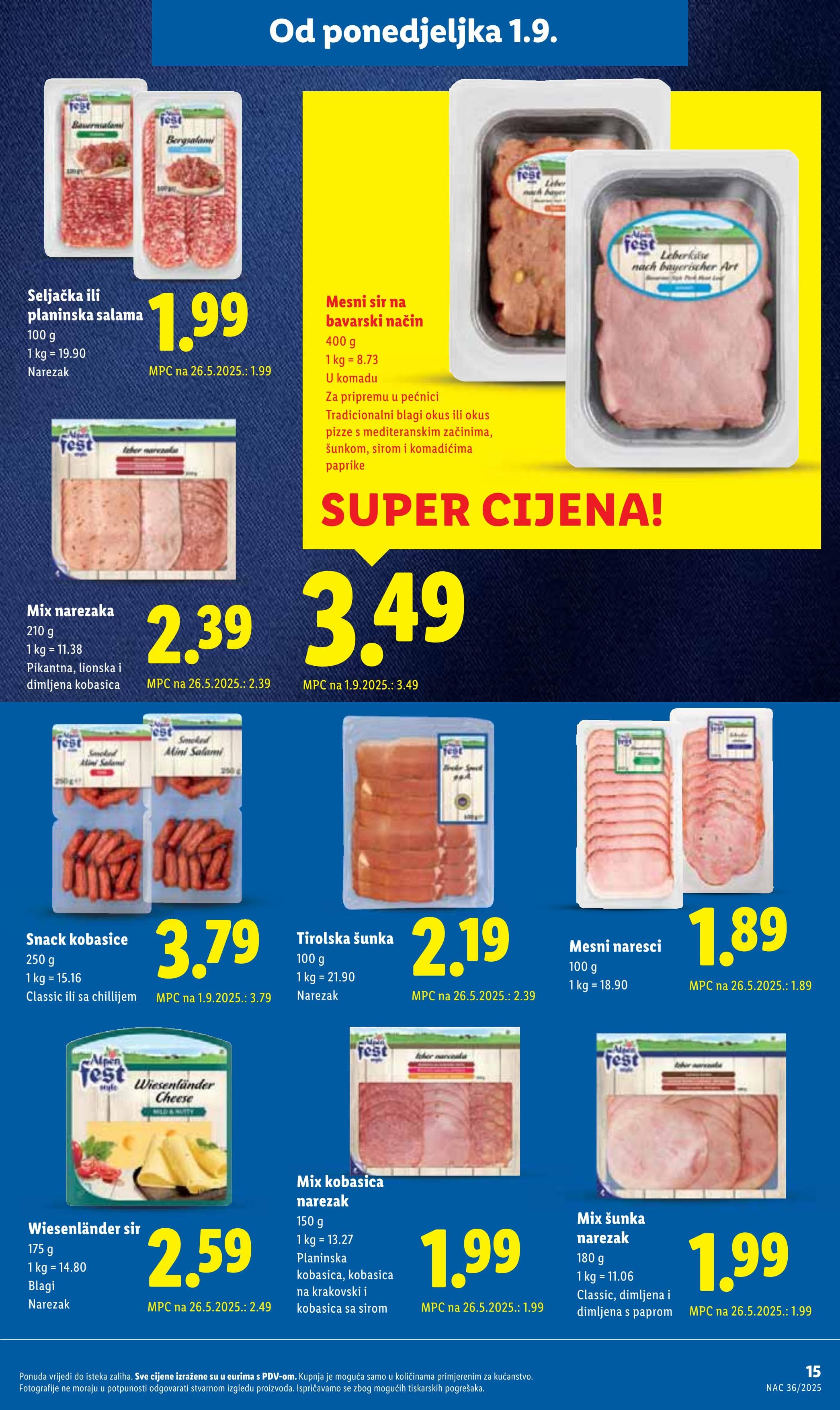 Page from catalog: Akcijska ponuda