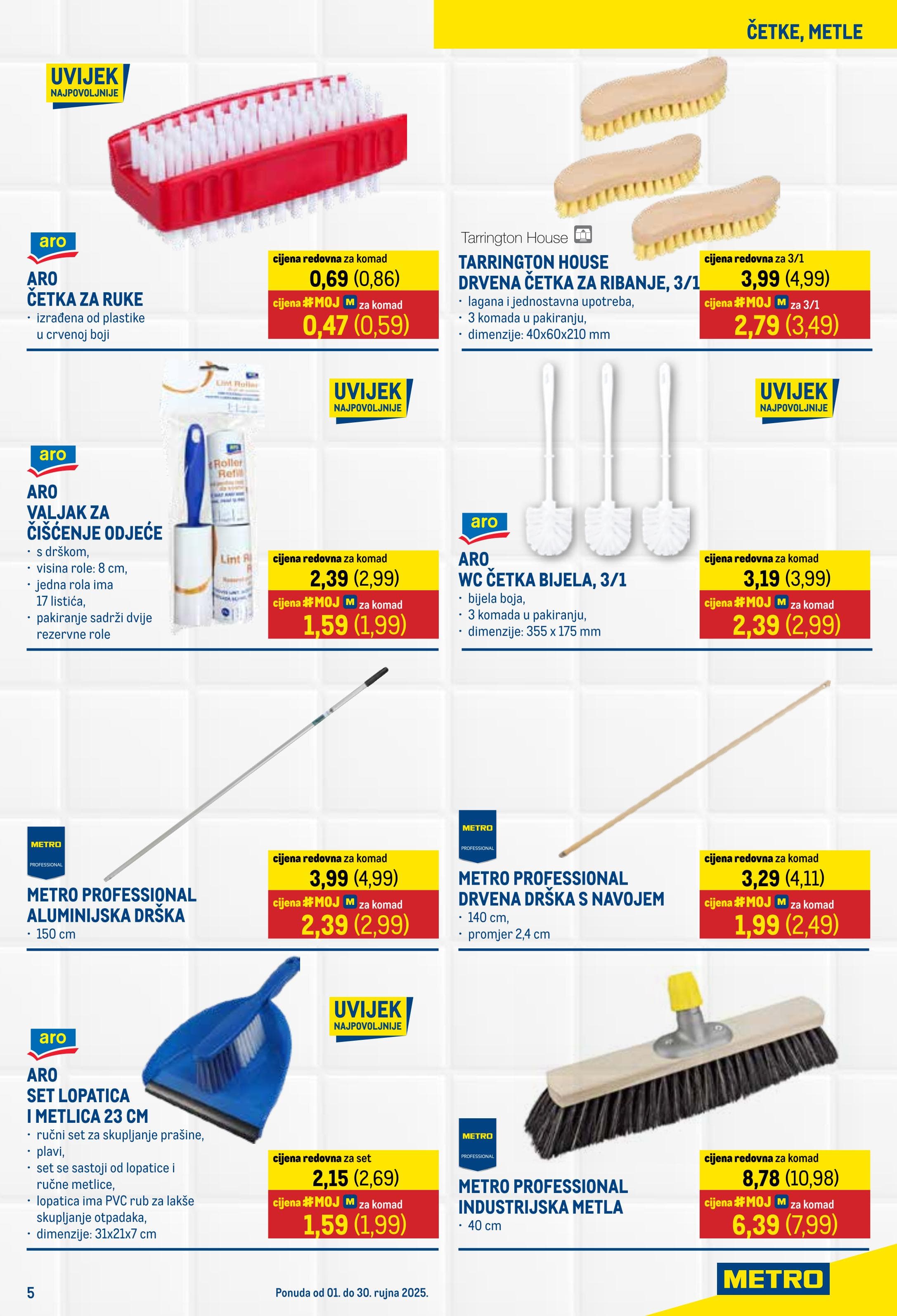 Page from catalog: Sve za čišćenje