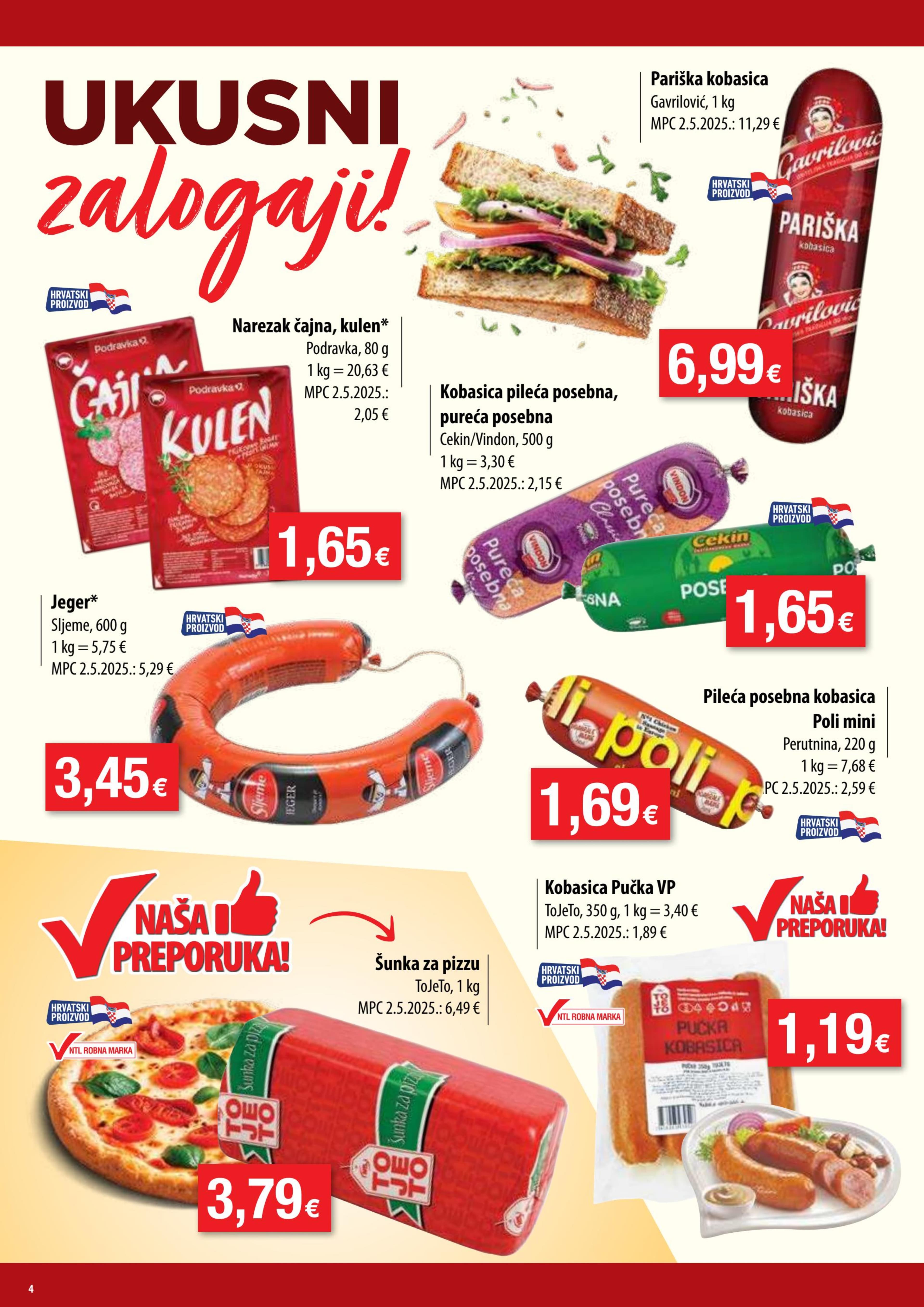 Page from catalog: Akcijska ponuda