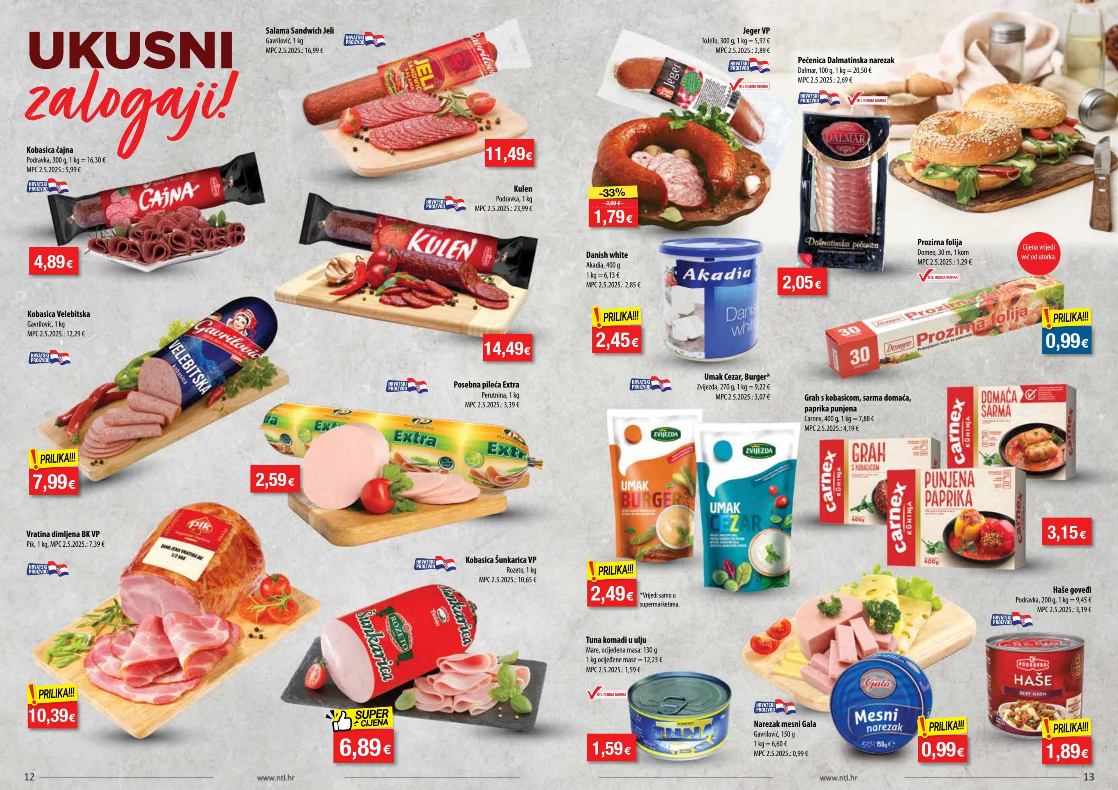 Page from catalog: Akcijska ponuda