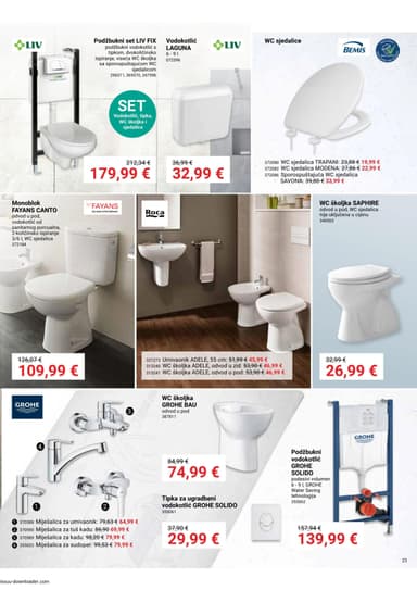 Wc školjka adele
