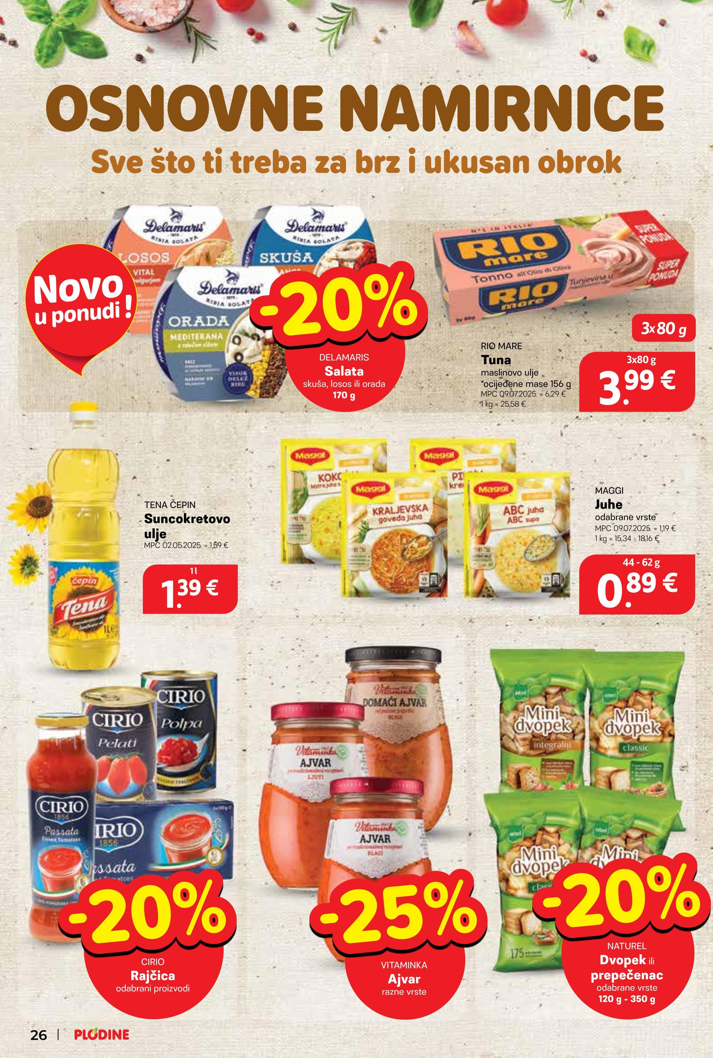 Page from catalog: Akcijska ponuda
