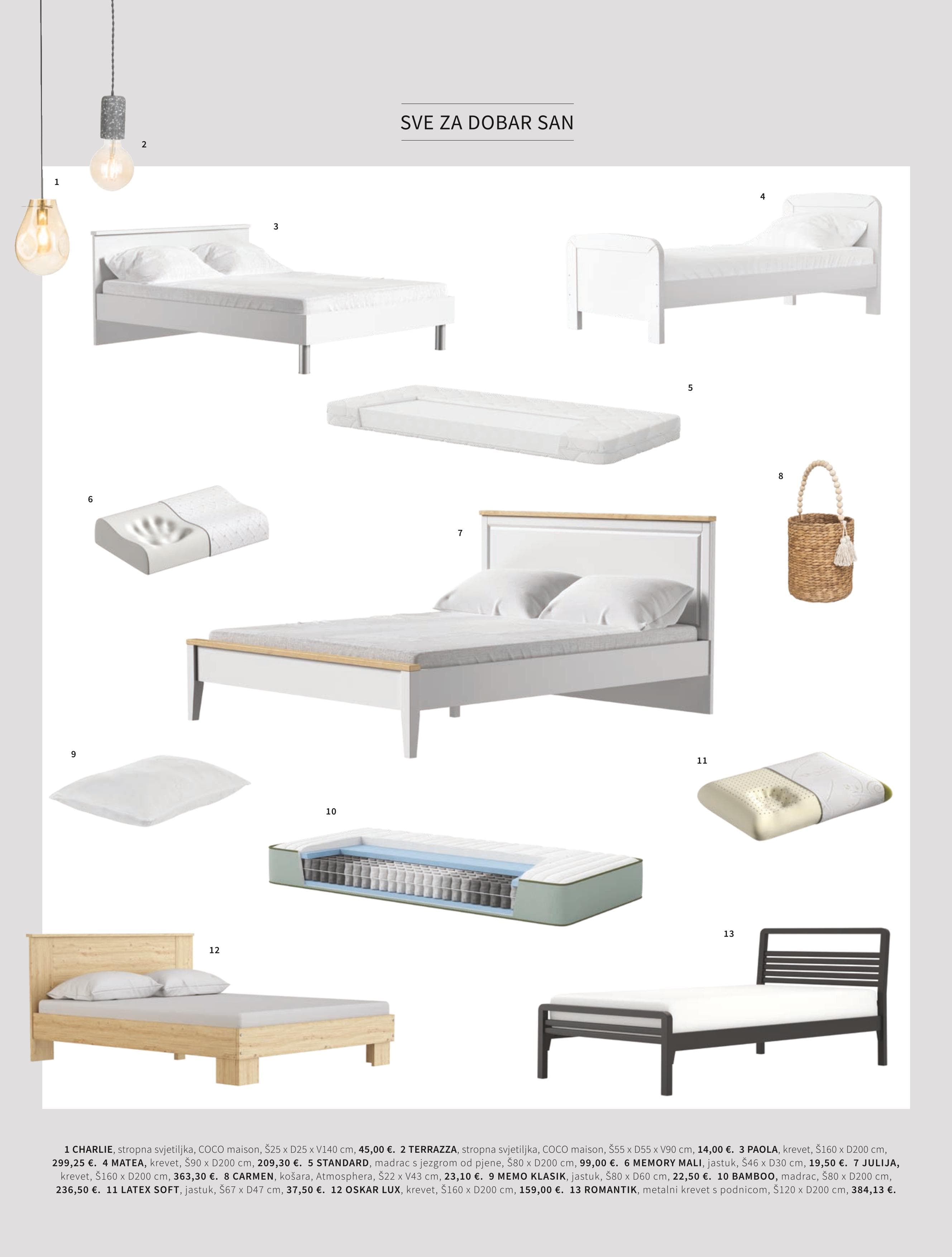 Page from catalog: Spavanje
